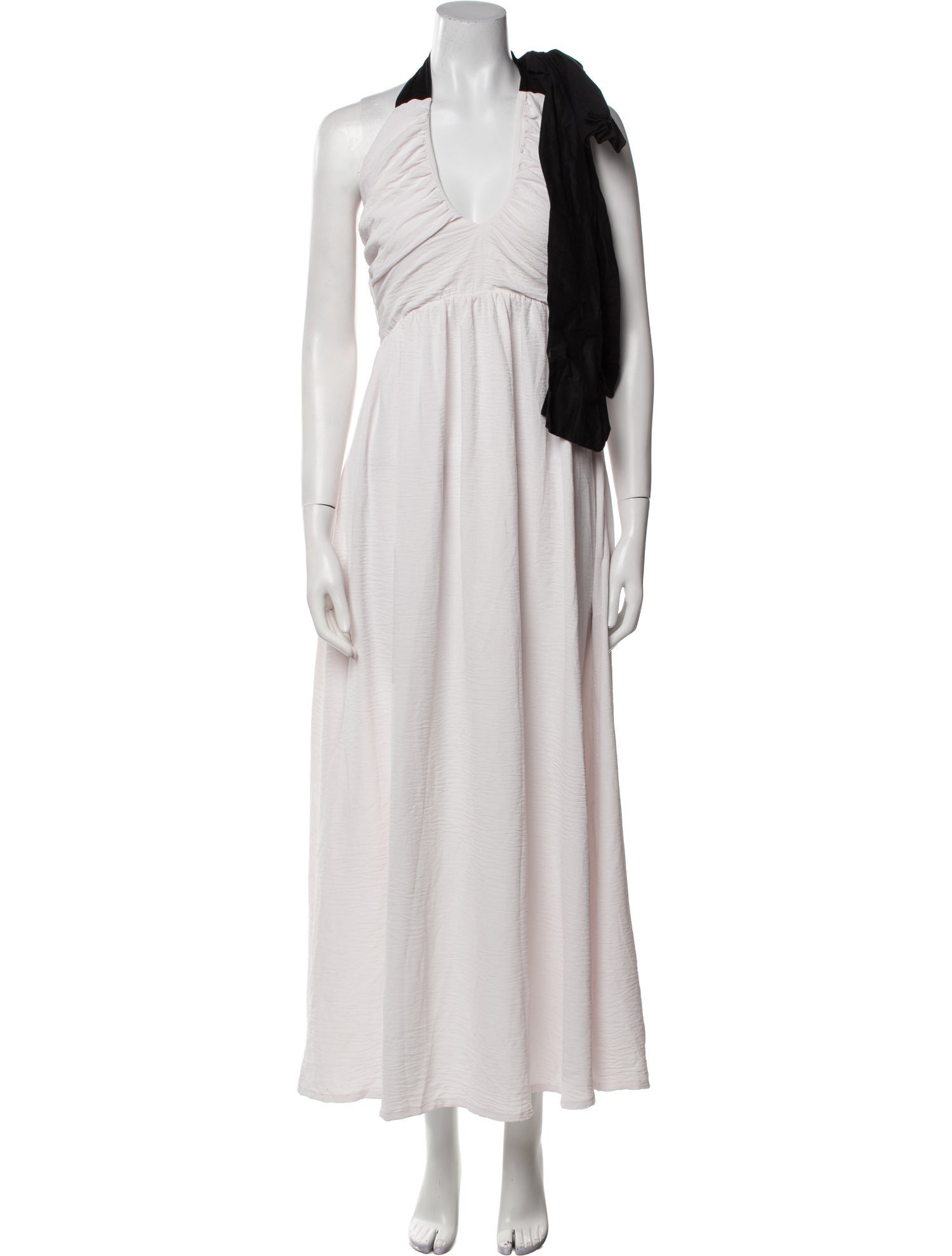 THE LULO PROJECT V-Neck Midi Length Dress