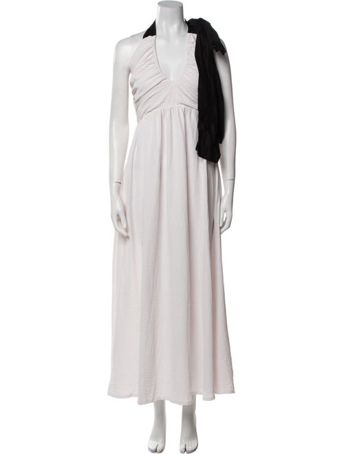 THE LULO PROJECT V-Neck Midi Length Dress