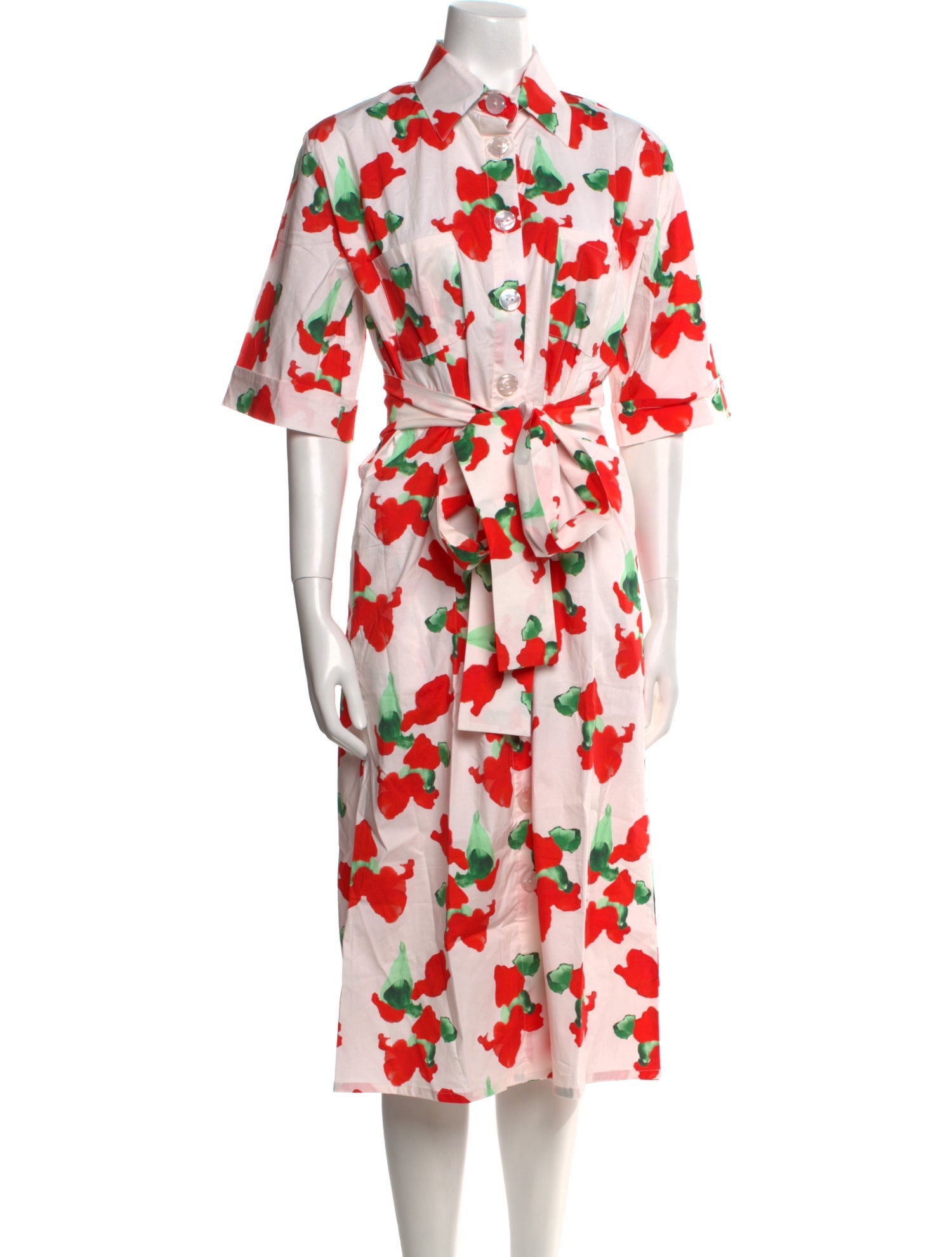THE LULO PROJECT Floral Print Midi Length Dress w/ Tags