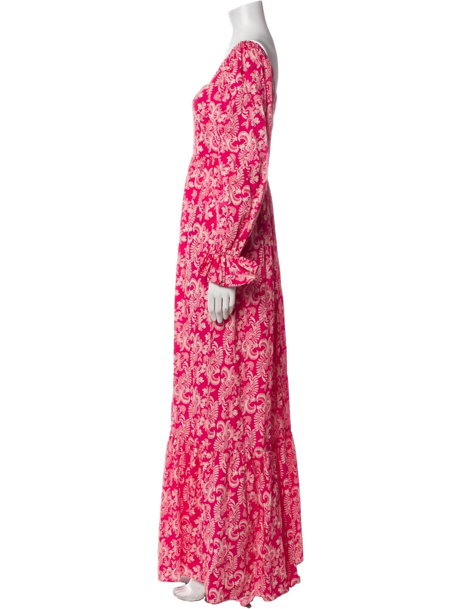 THE LULO PROJECT Floral Print Long Dress