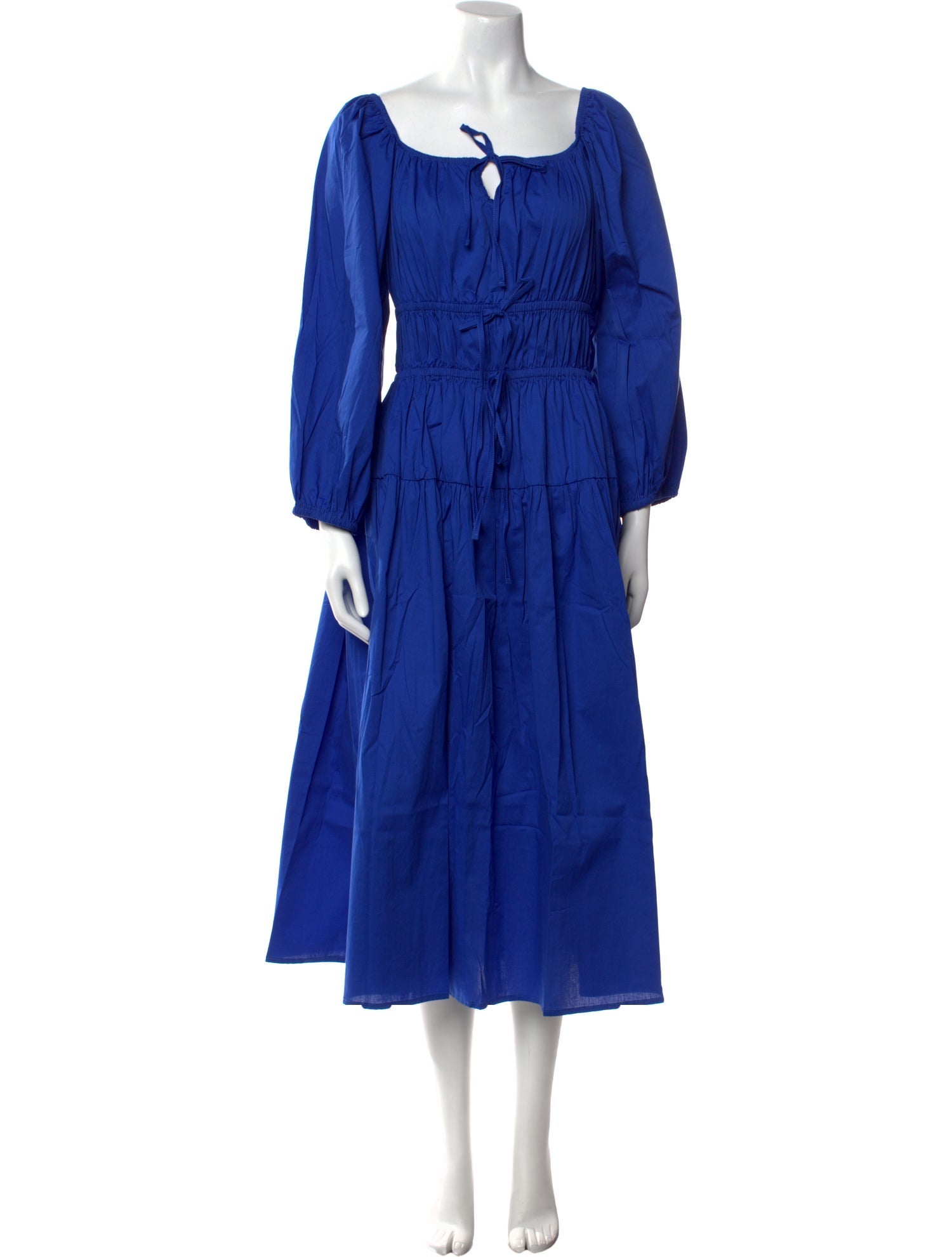 THE LULO PROJECT Square Neckline Midi Length Dress