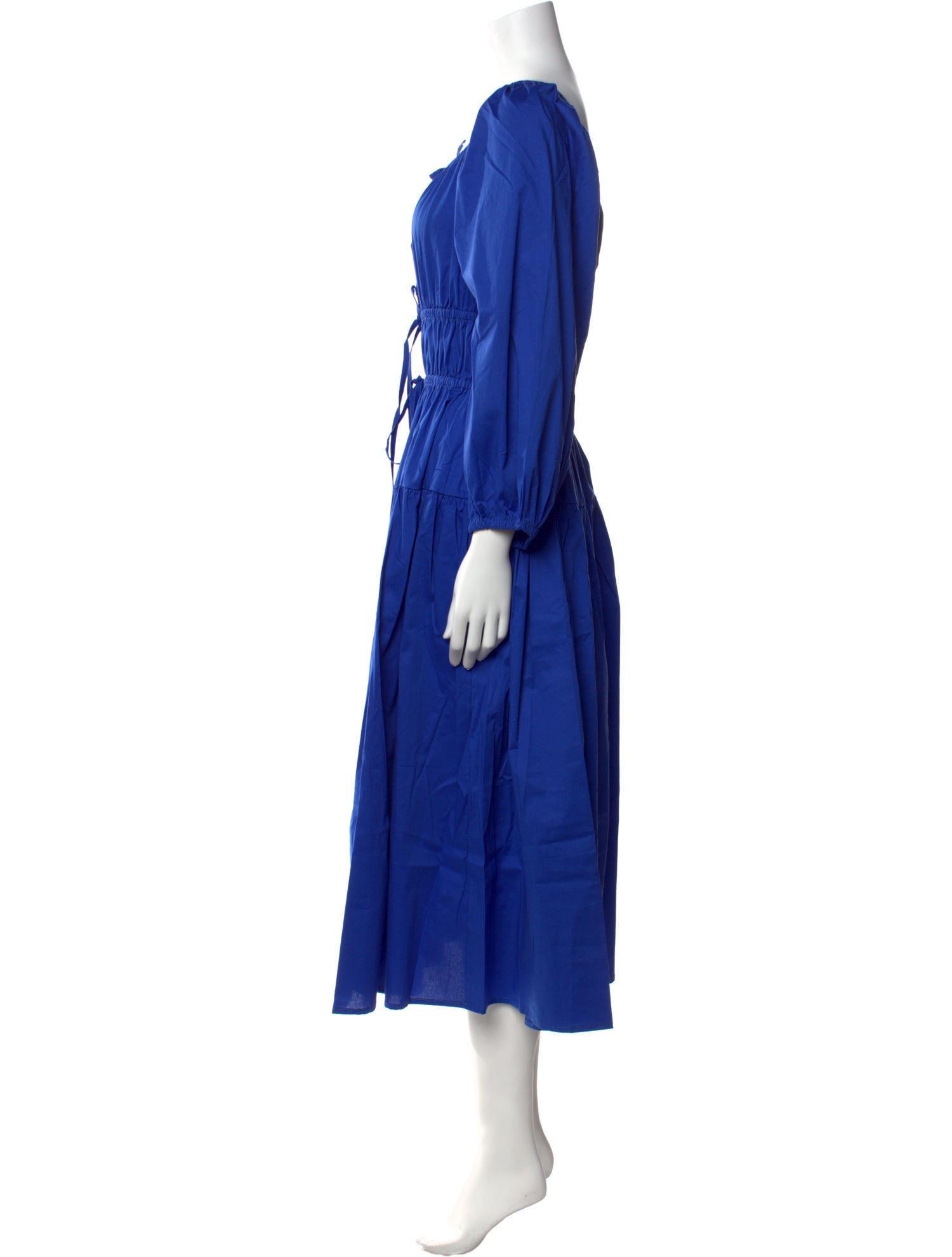 THE LULO PROJECT Square Neckline Midi Length Dress