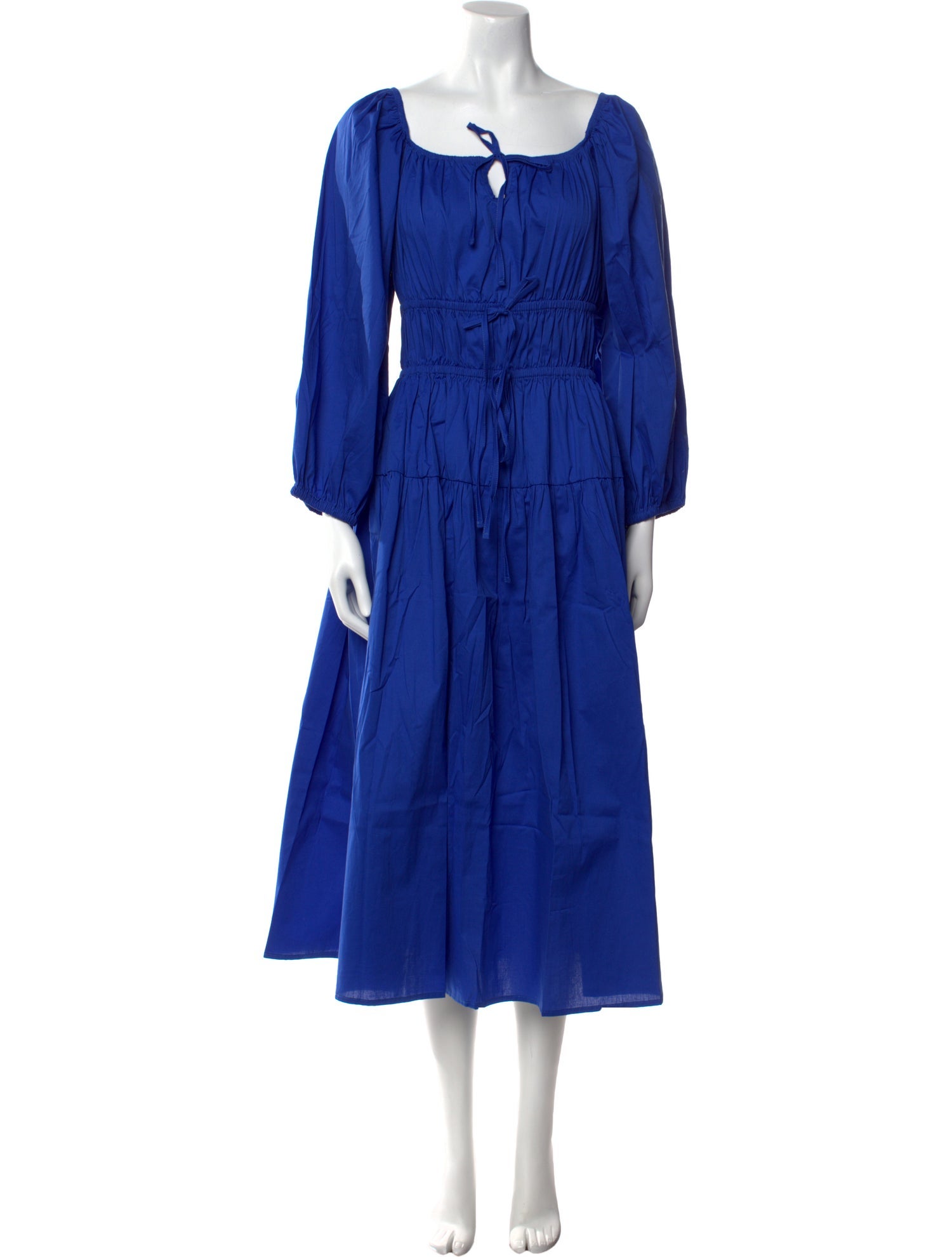 THE LULO PROJECT Square Neckline Midi Length Dress