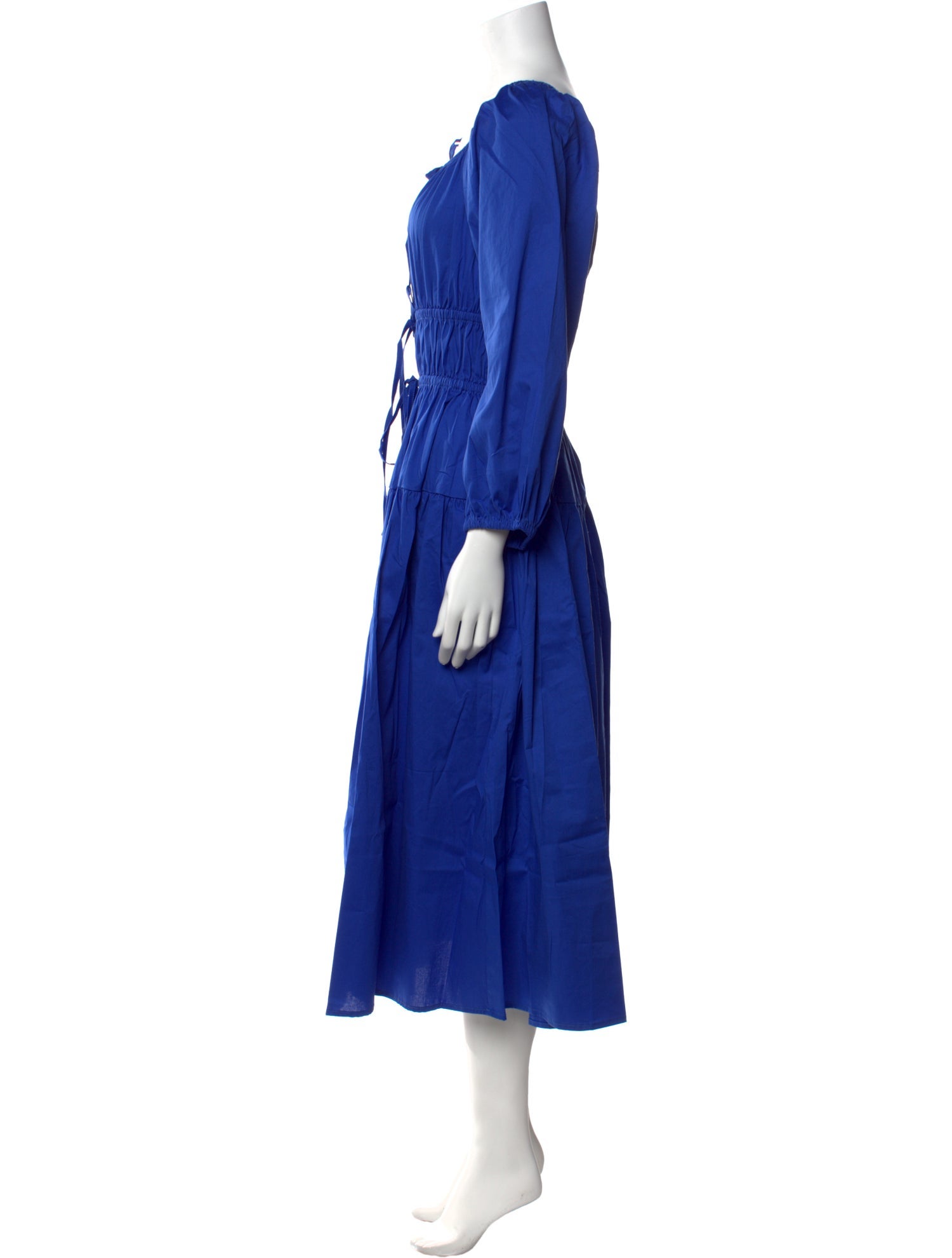 THE LULO PROJECT Square Neckline Midi Length Dress