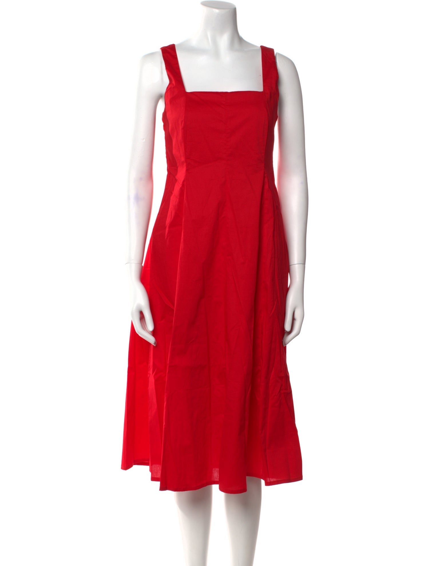 THE LULO PROJECT Square Neckline Midi Length Dress