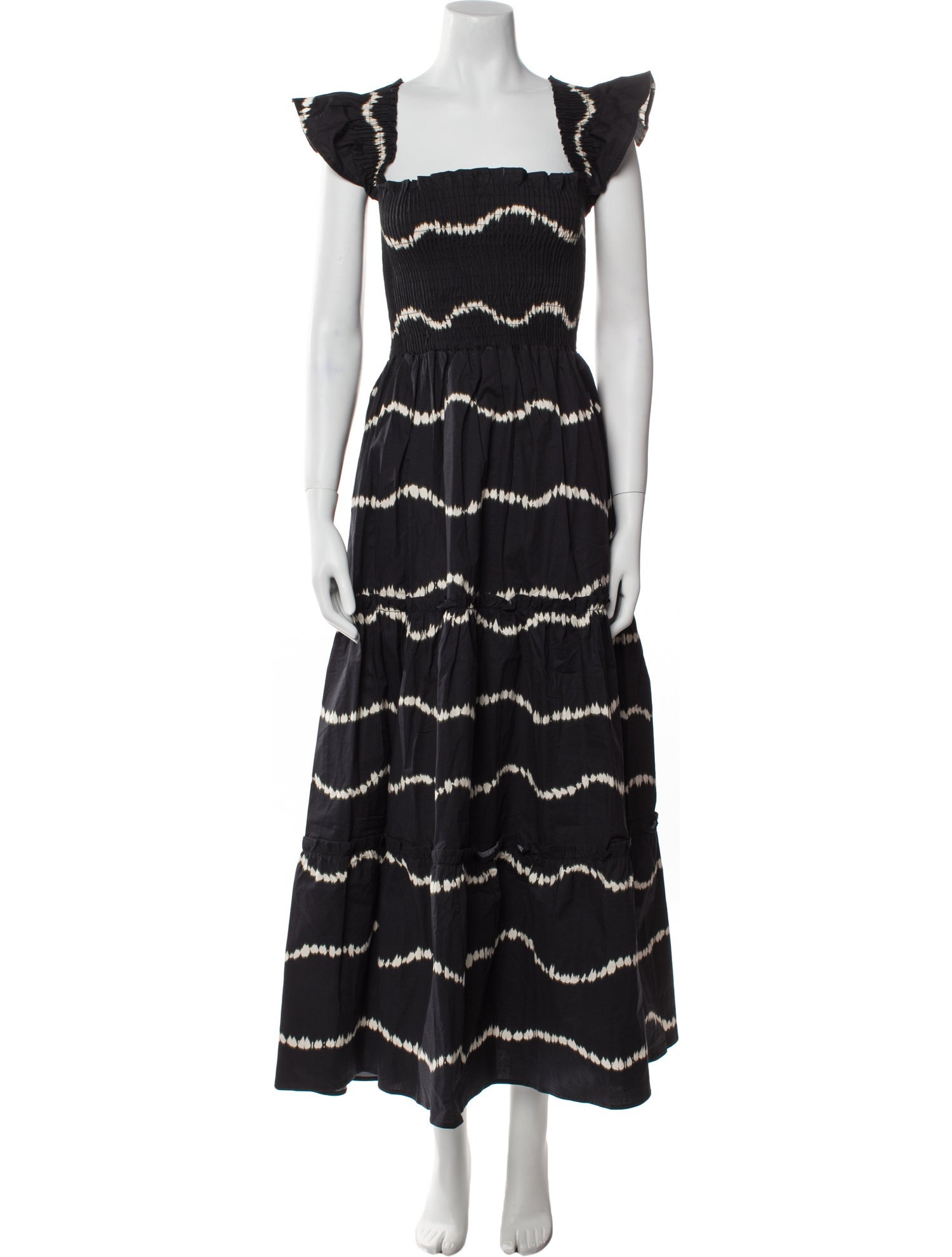 THE LULO PROJECT Striped Long Dress