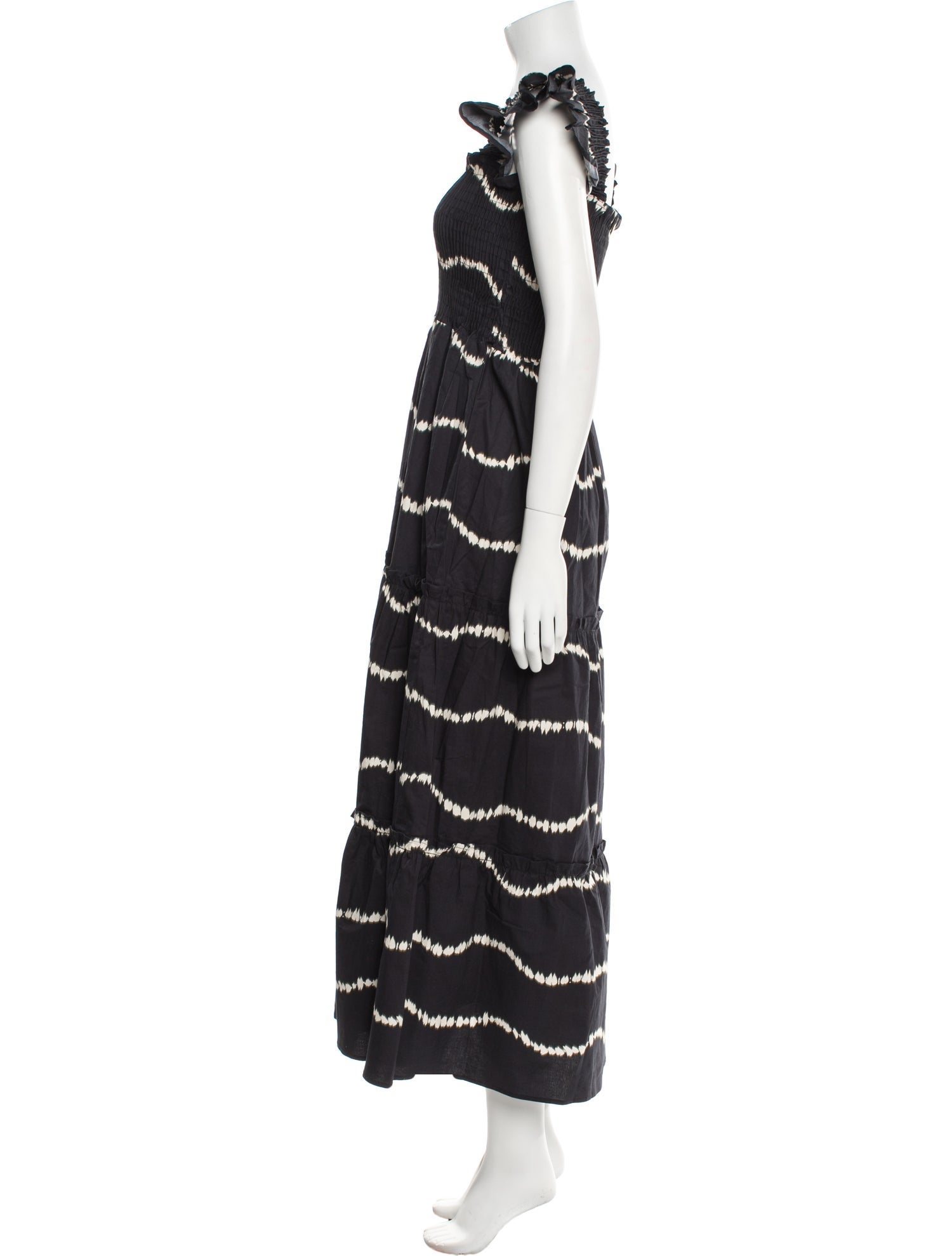THE LULO PROJECT Tie-Dye Print Long Dress