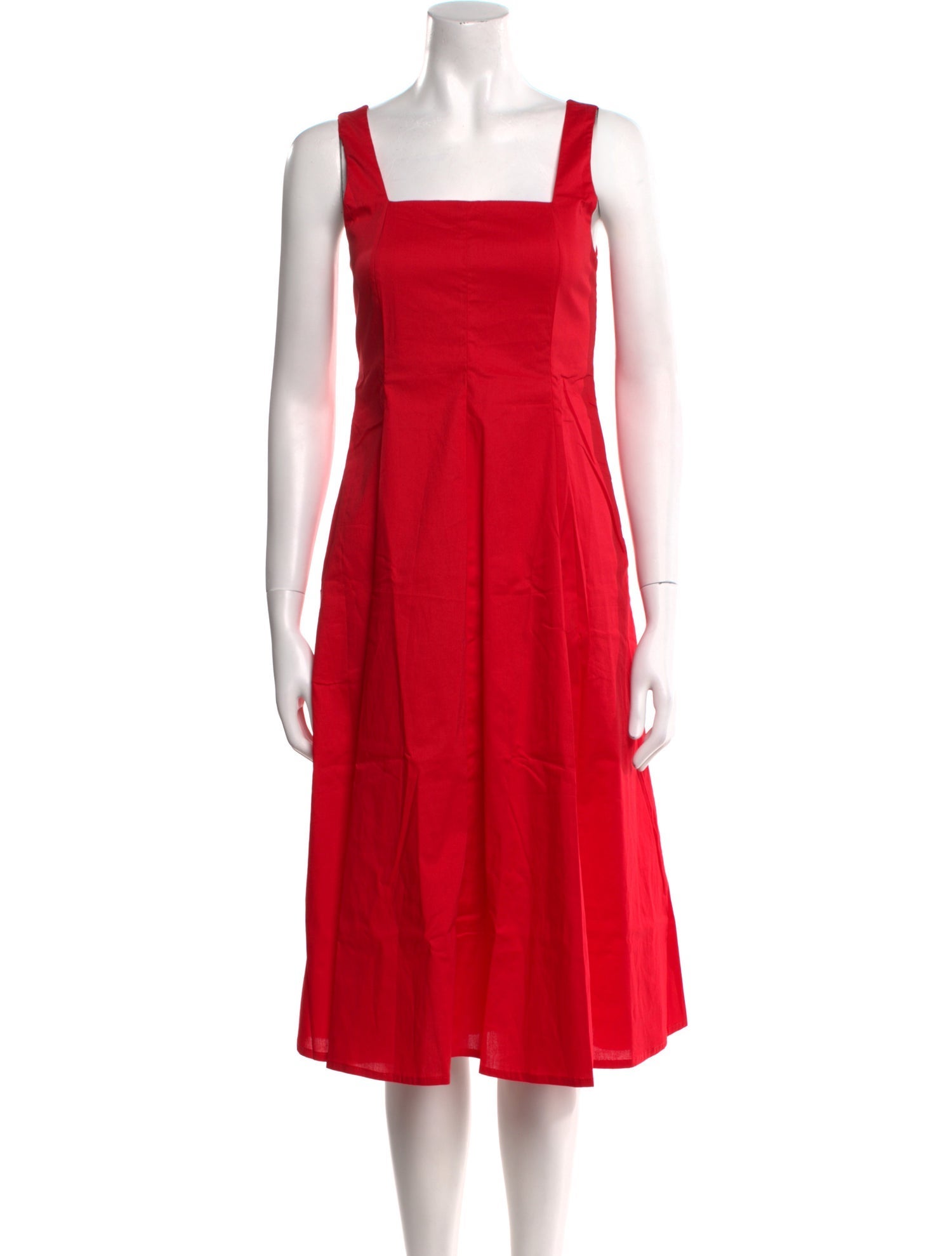 THE LULO PROJECT Square Neckline Midi Length Dress