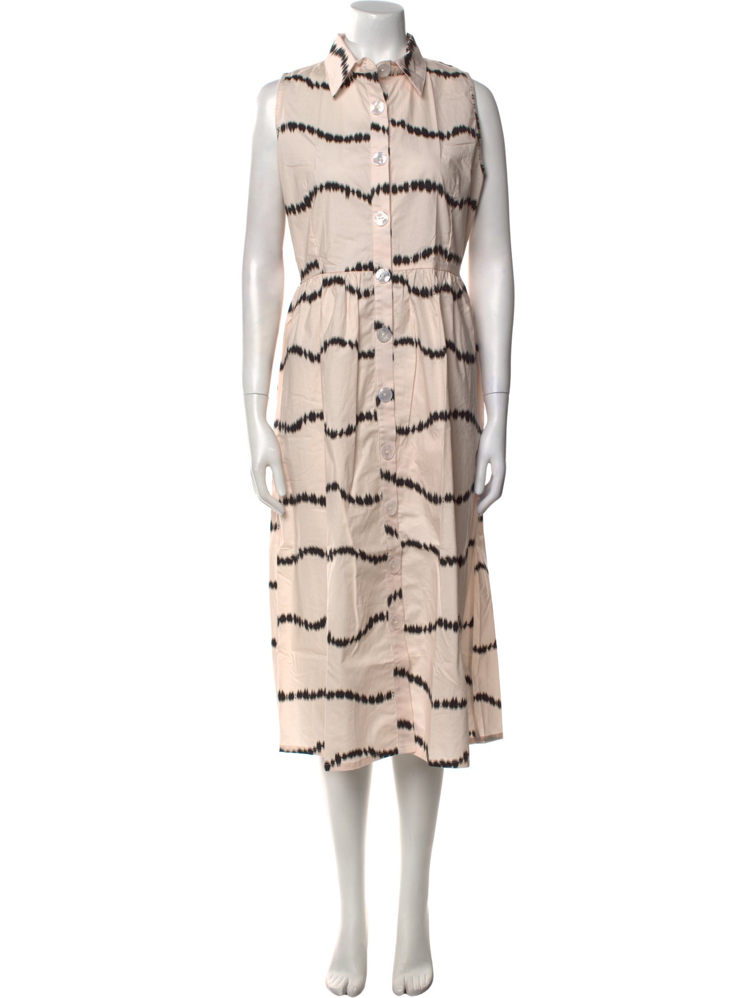 THE LULO PROJECT Printed Midi Length Dress