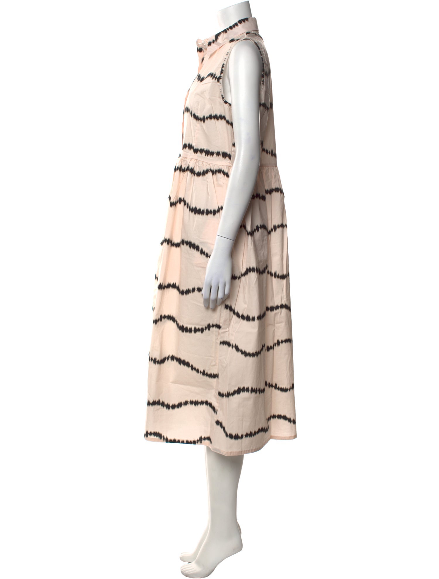 THE LULO PROJECT Printed Midi Length Dress