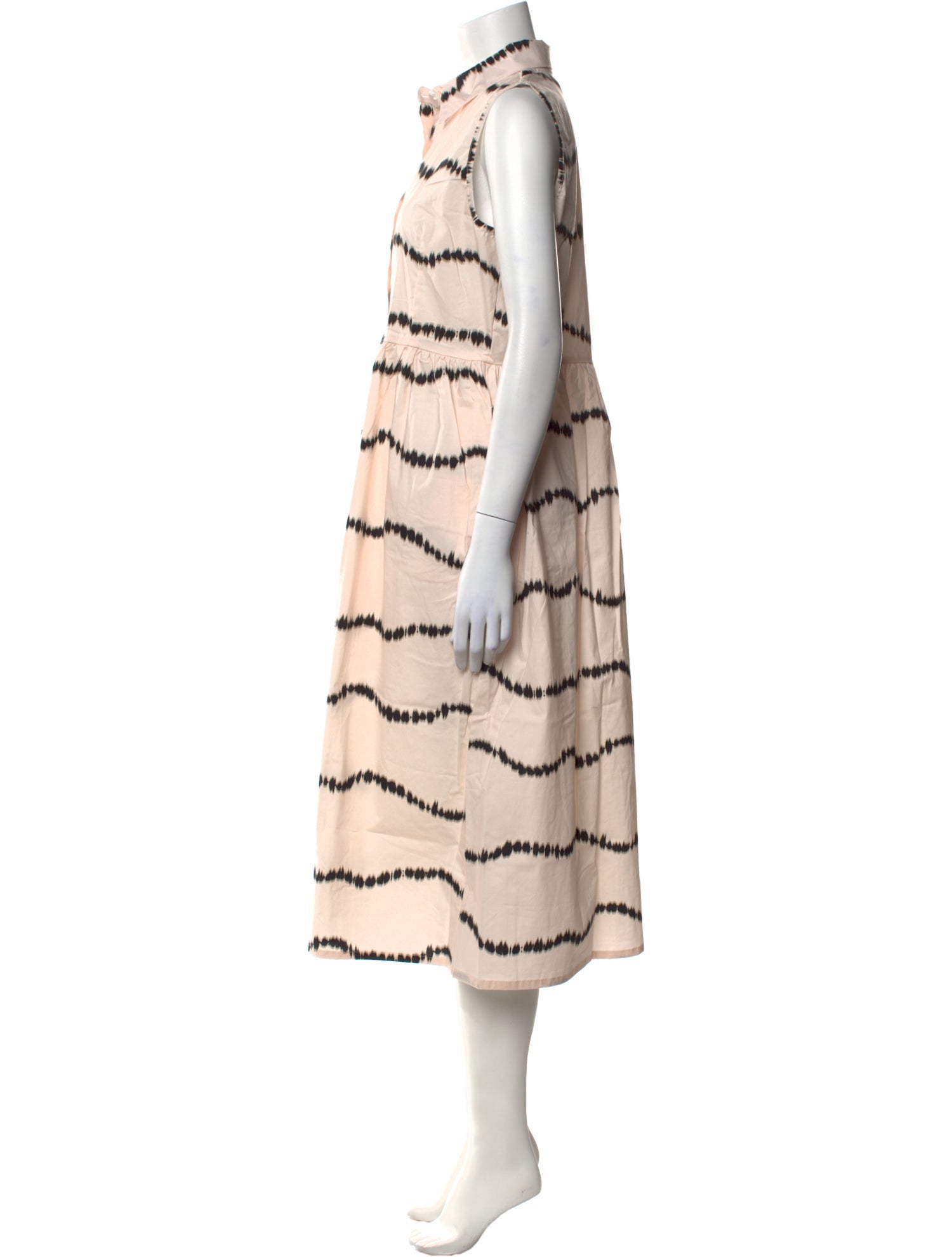 THE LULO PROJECT Printed Midi Length Dress