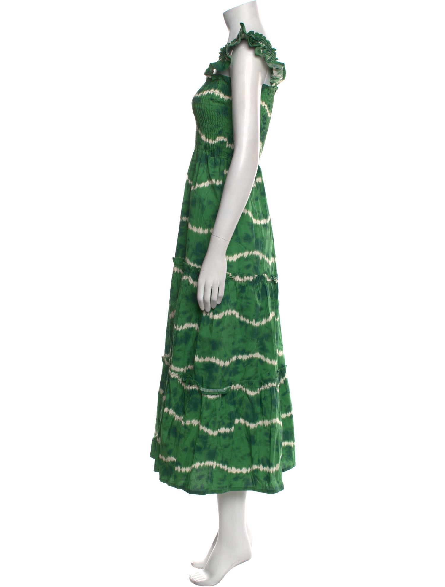 THE LULO PROJECT Tie-Dye Print Long Dress