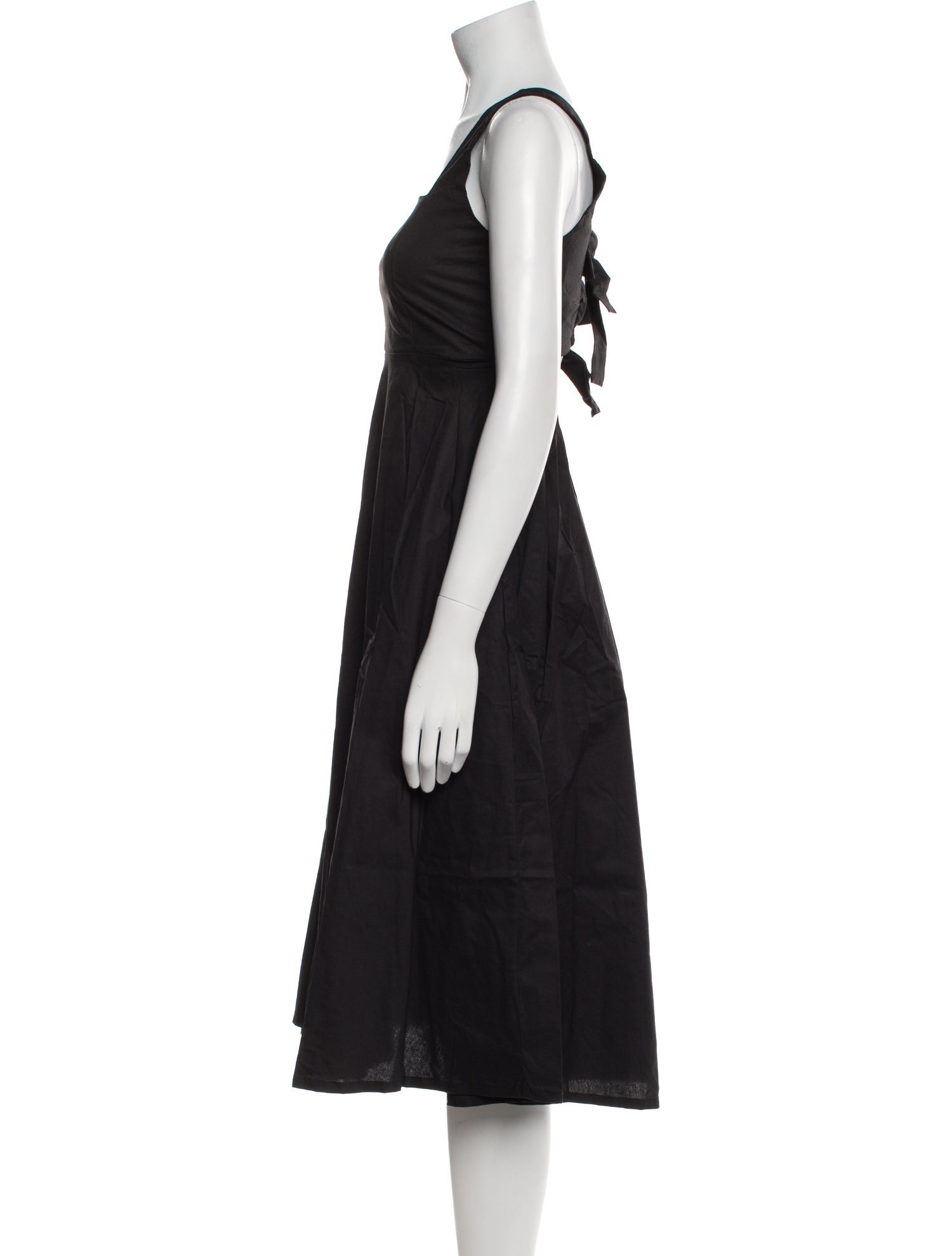 THE LULO PROJECT Square Neckline Midi Length Dress