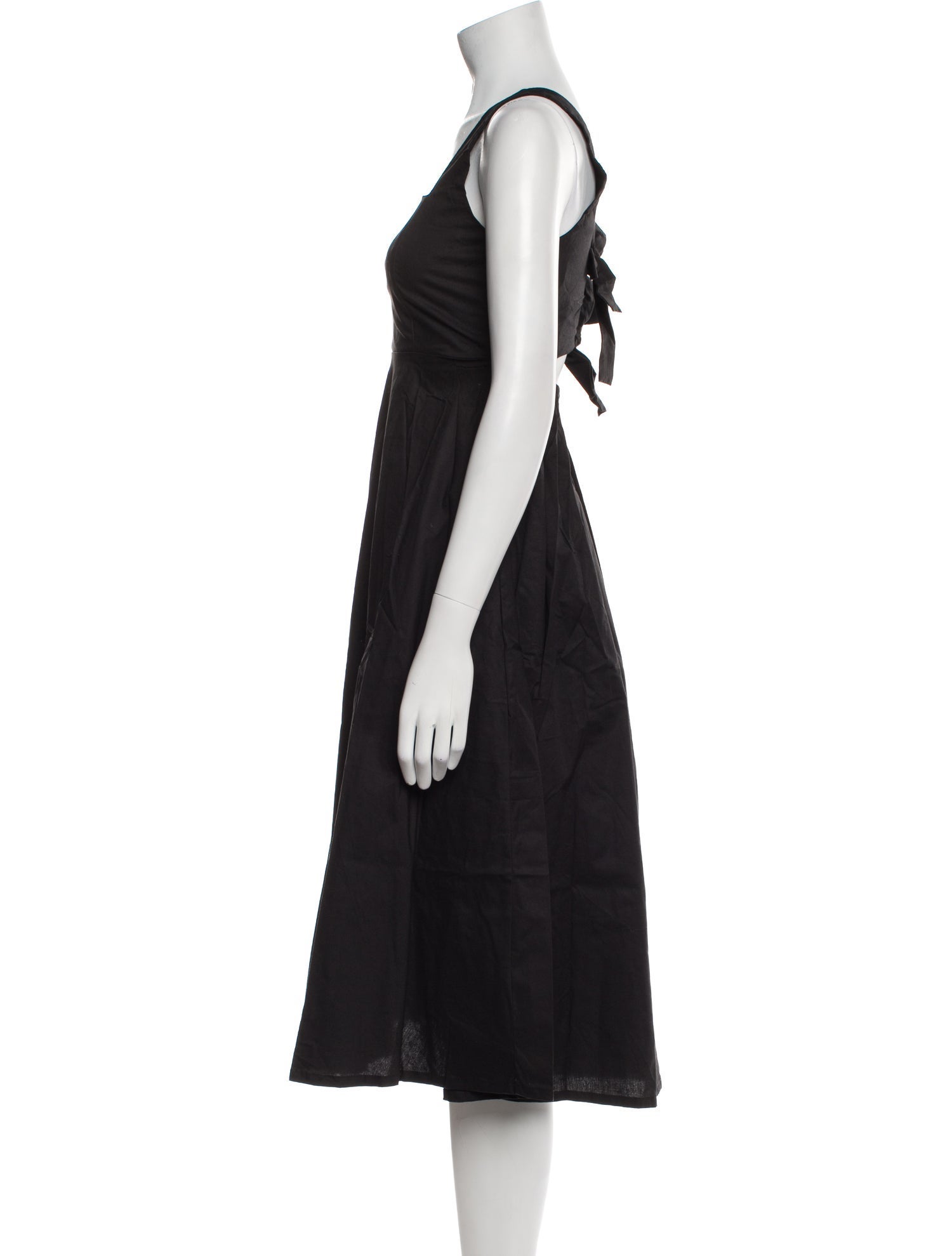 THE LULO PROJECT Square Neckline Midi Length Dress