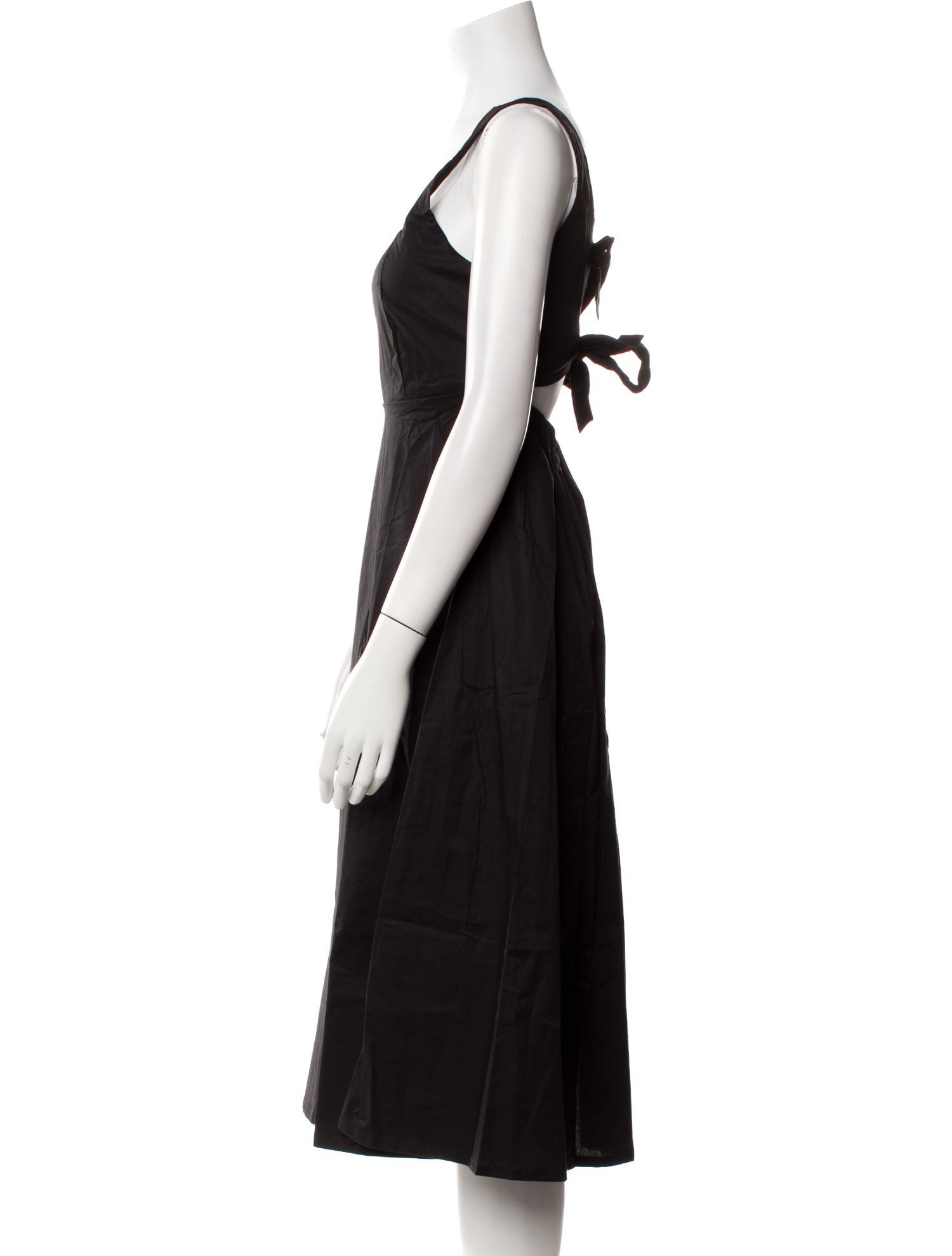 THE LULO PROJECT Square Neckline Midi Length Dress