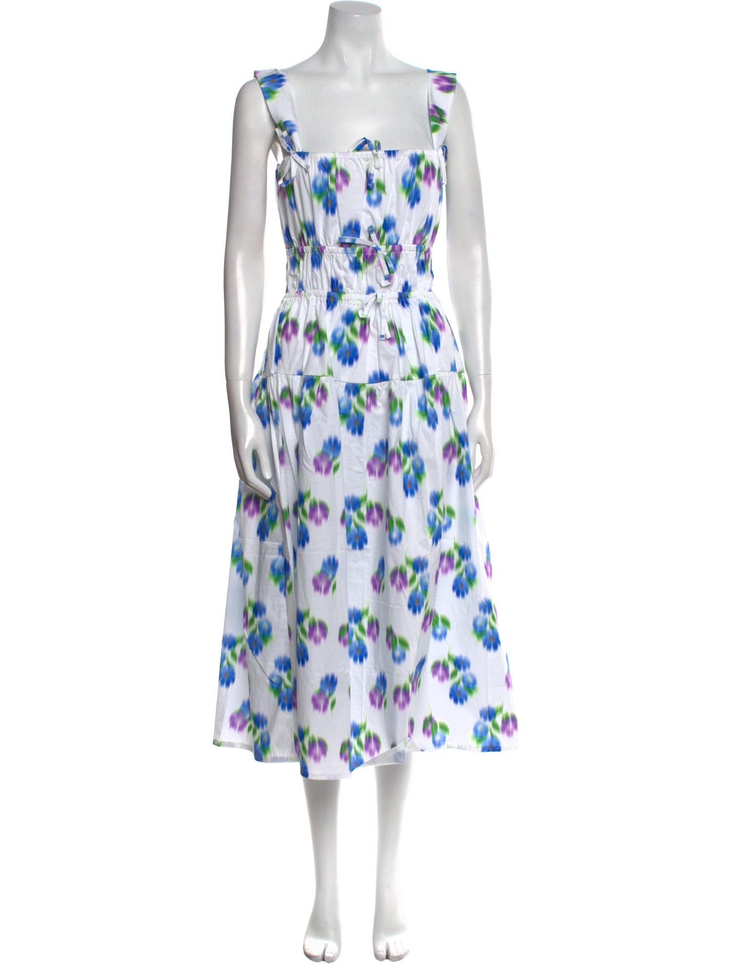 THE LULO PROJECT Floral Print Long Dress