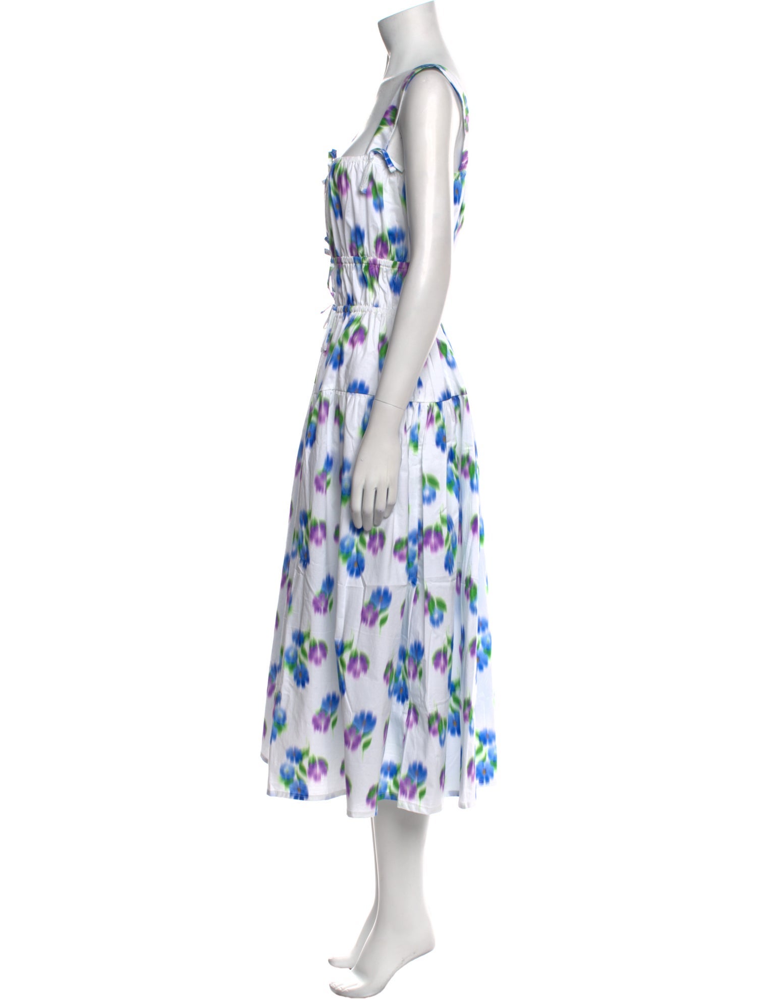 THE LULO PROJECT Floral Print Long Dress