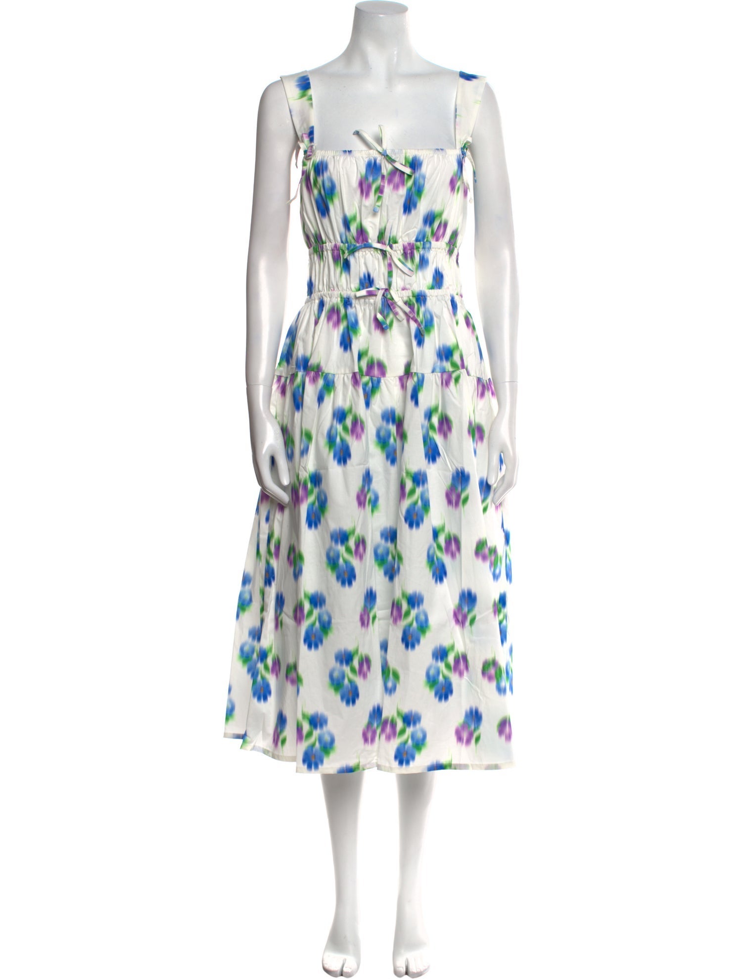 THE LULO PROJECT Floral Print Long Dress
