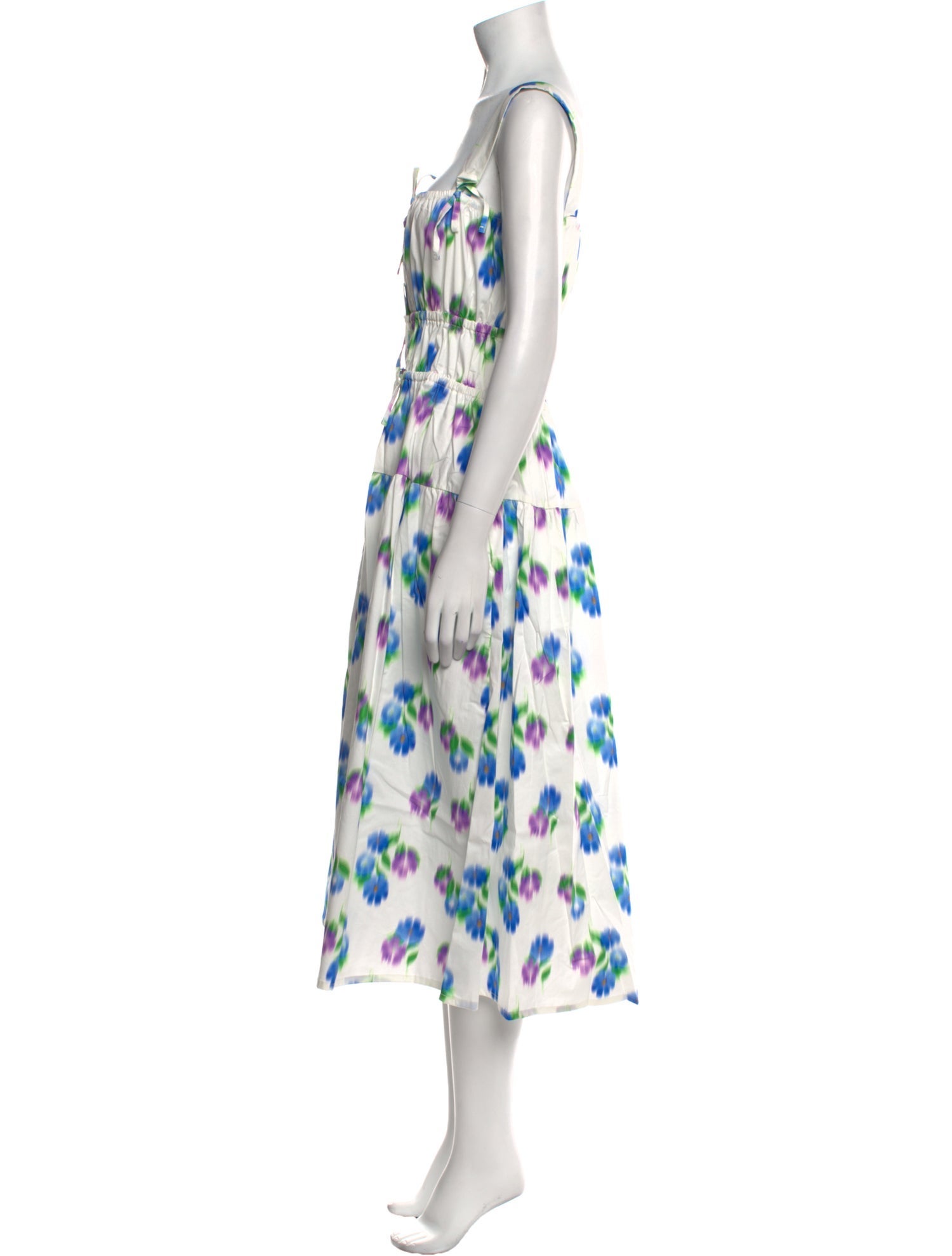 THE LULO PROJECT Floral Print Long Dress