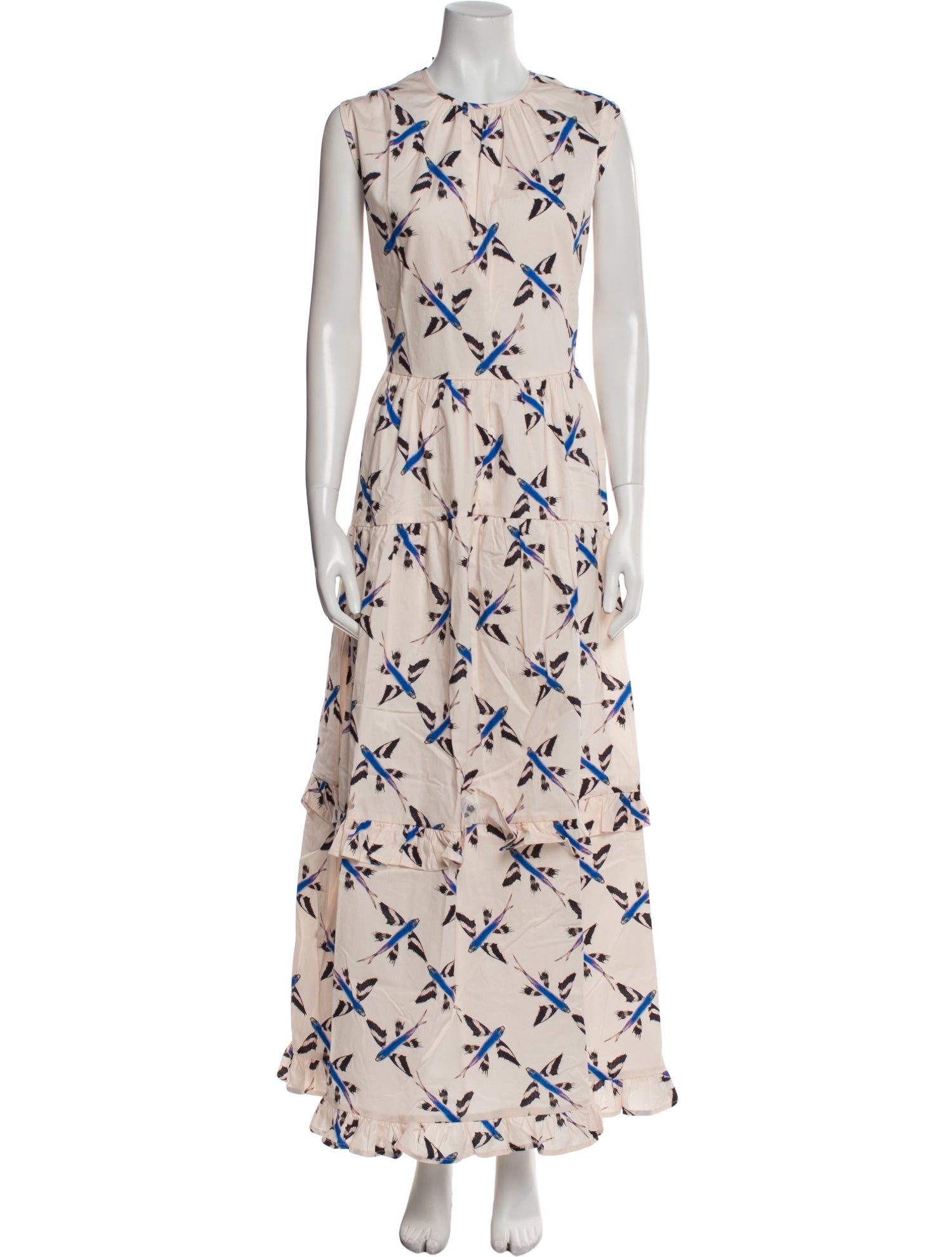 THE LULO PROJECT Printed Long Dress