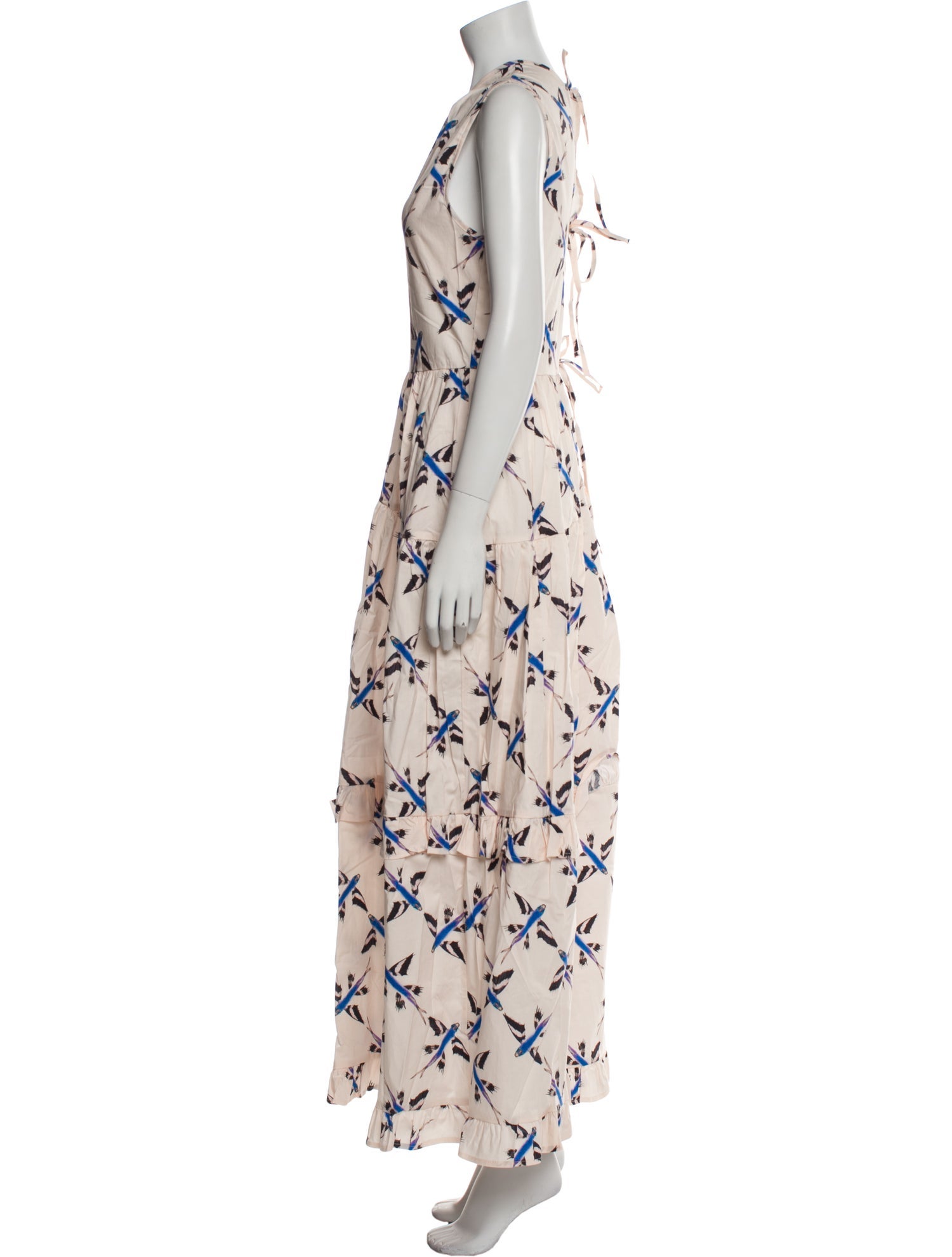 THE LULO PROJECT Printed Long Dress