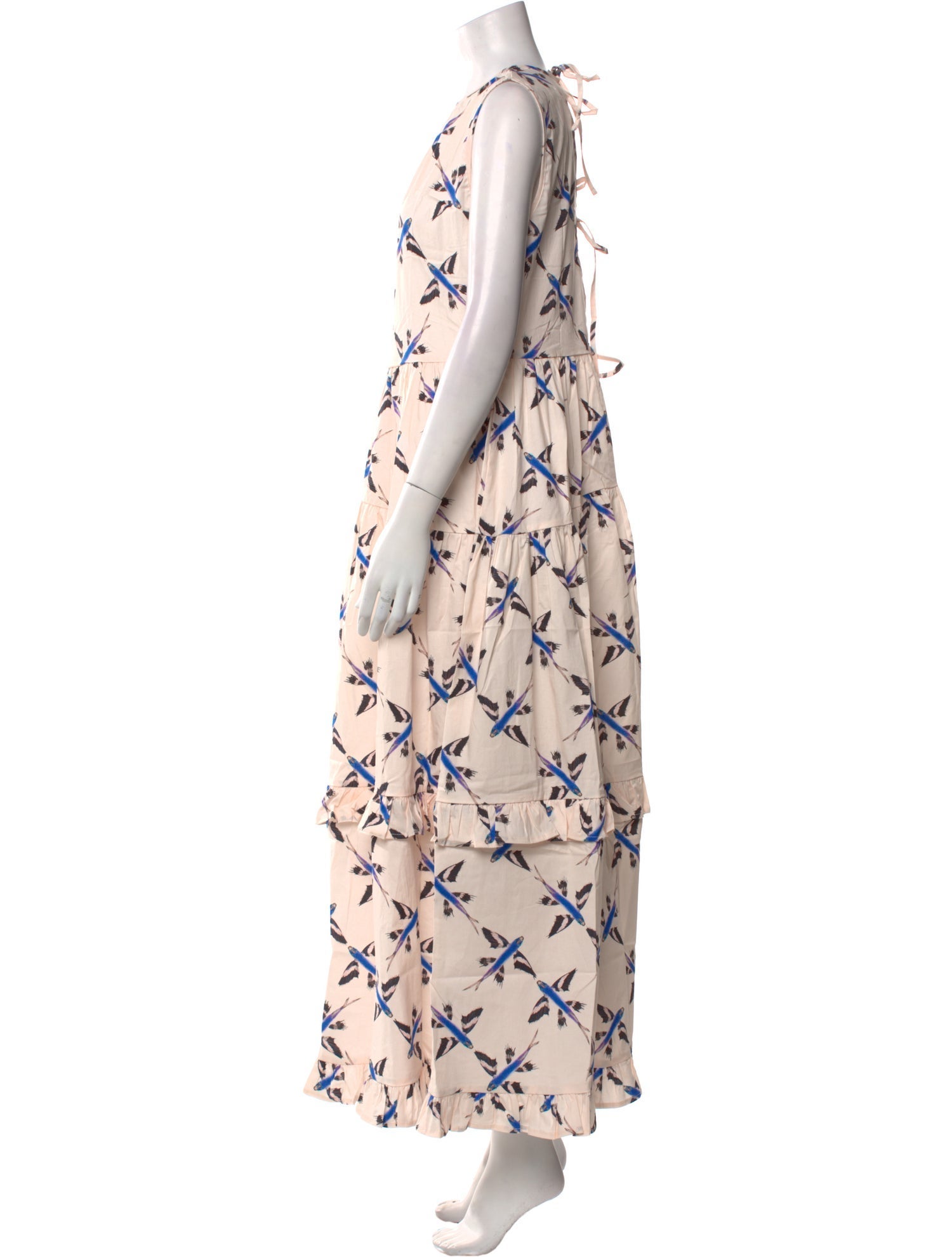 THE LULO PROJECT Floral Print Long Dress