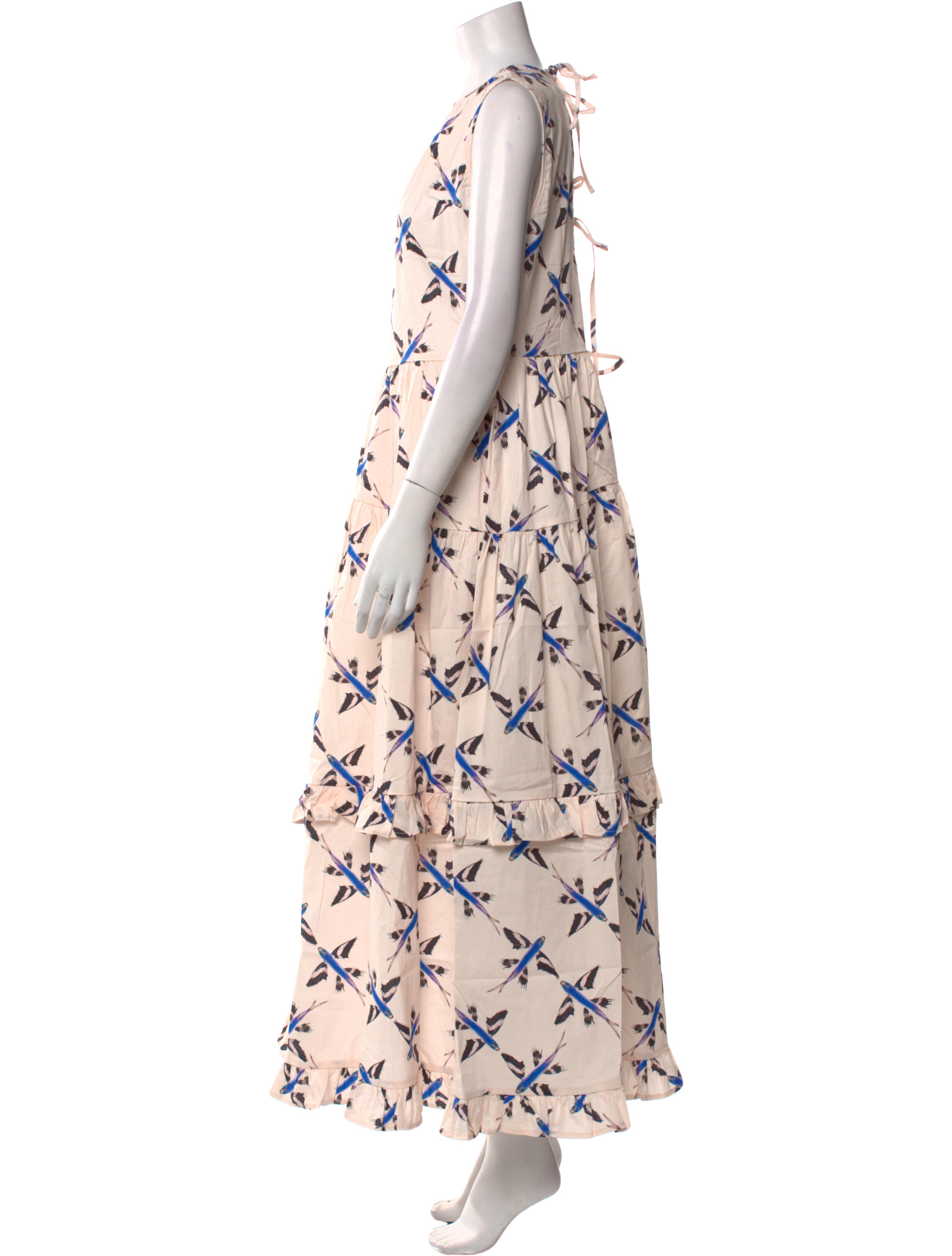 THE LULO PROJECT Printed Long Dress