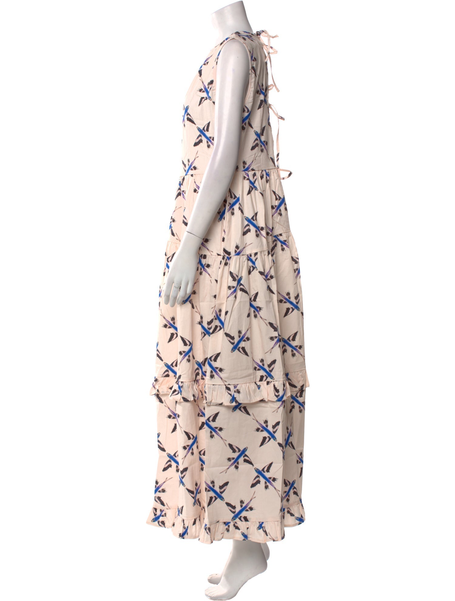 THE LULO PROJECT Printed Long Dress