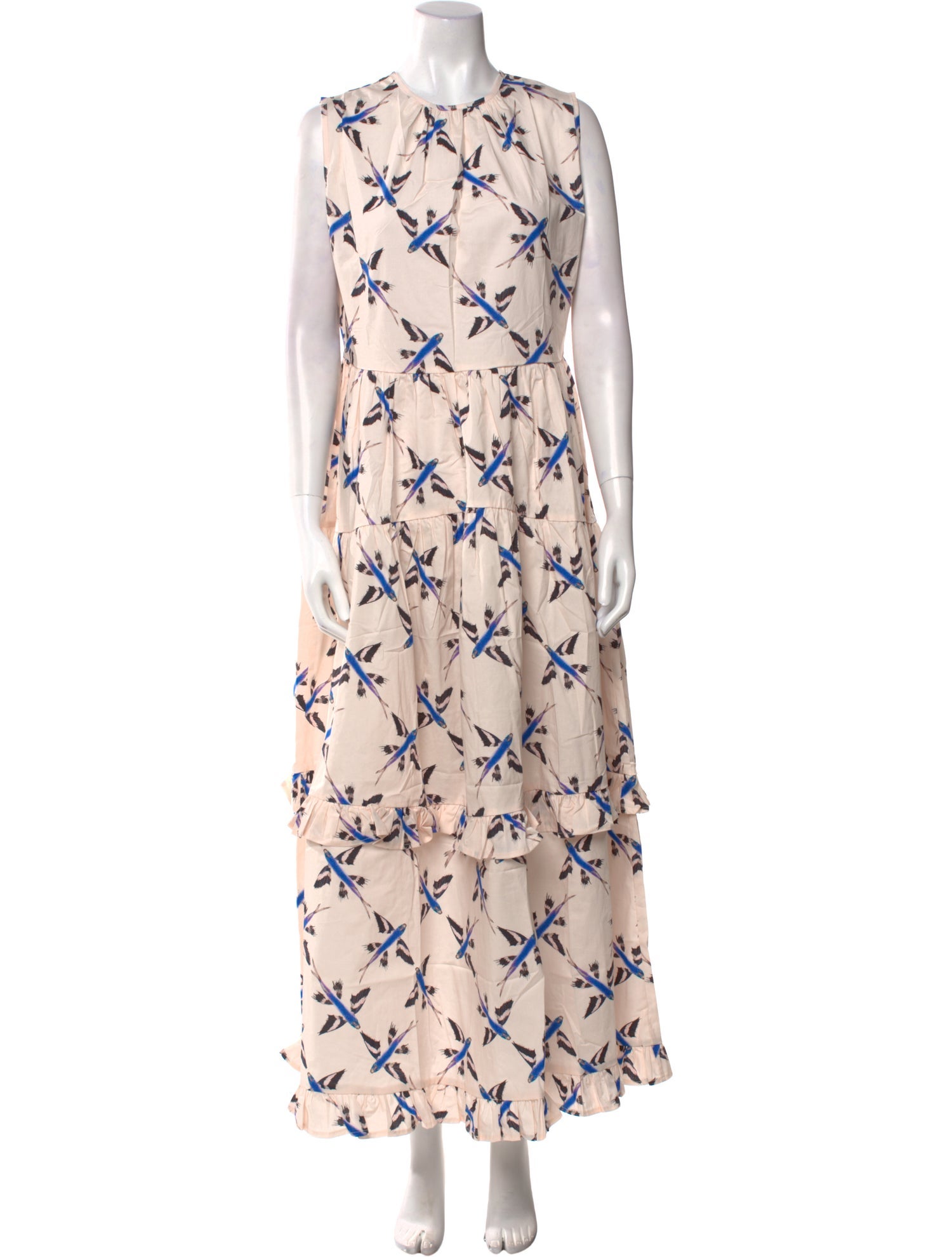 THE LULO PROJECT Printed Long Dress