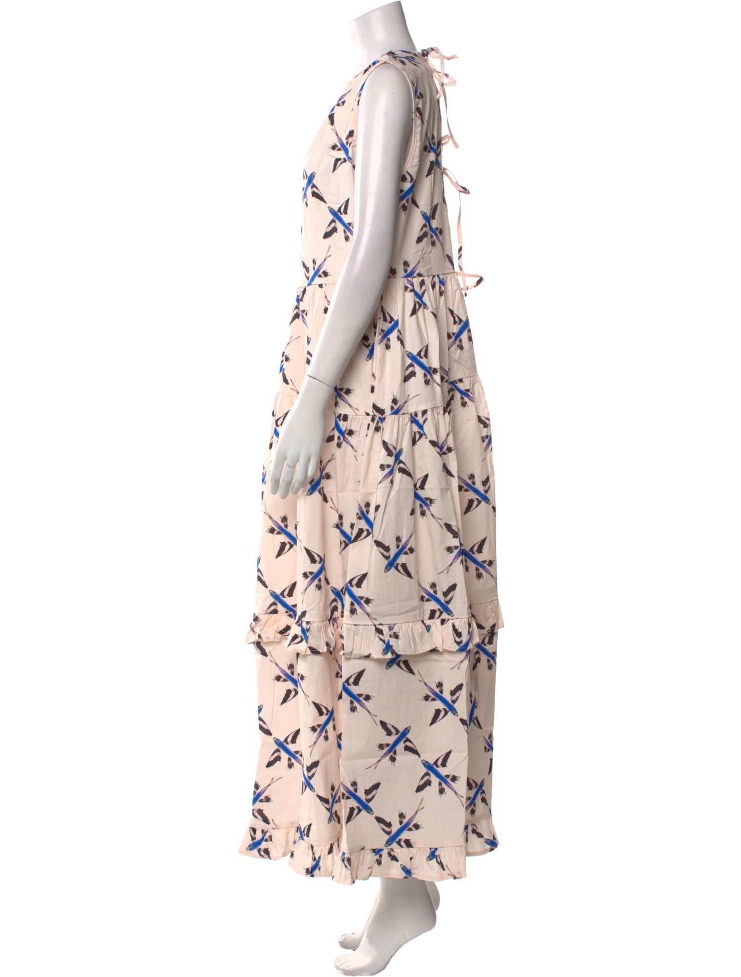 THE LULO PROJECT Printed Long Dress
