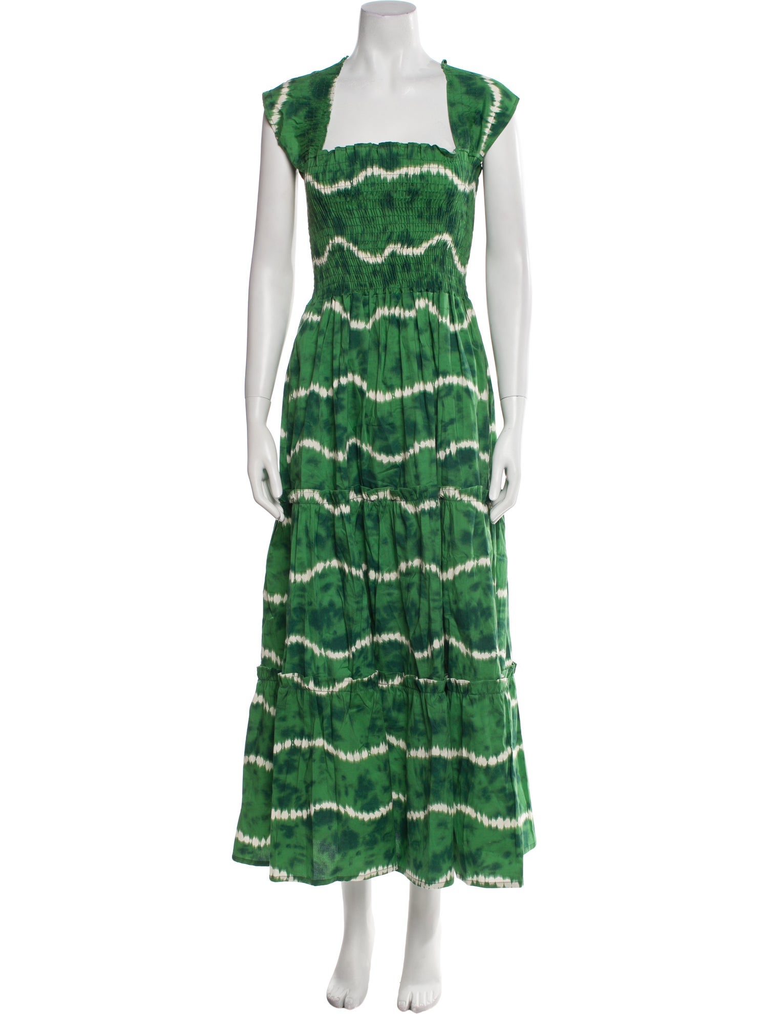 THE LULO PROJECT Tie-Dye Print Long Dress w/ Tags
