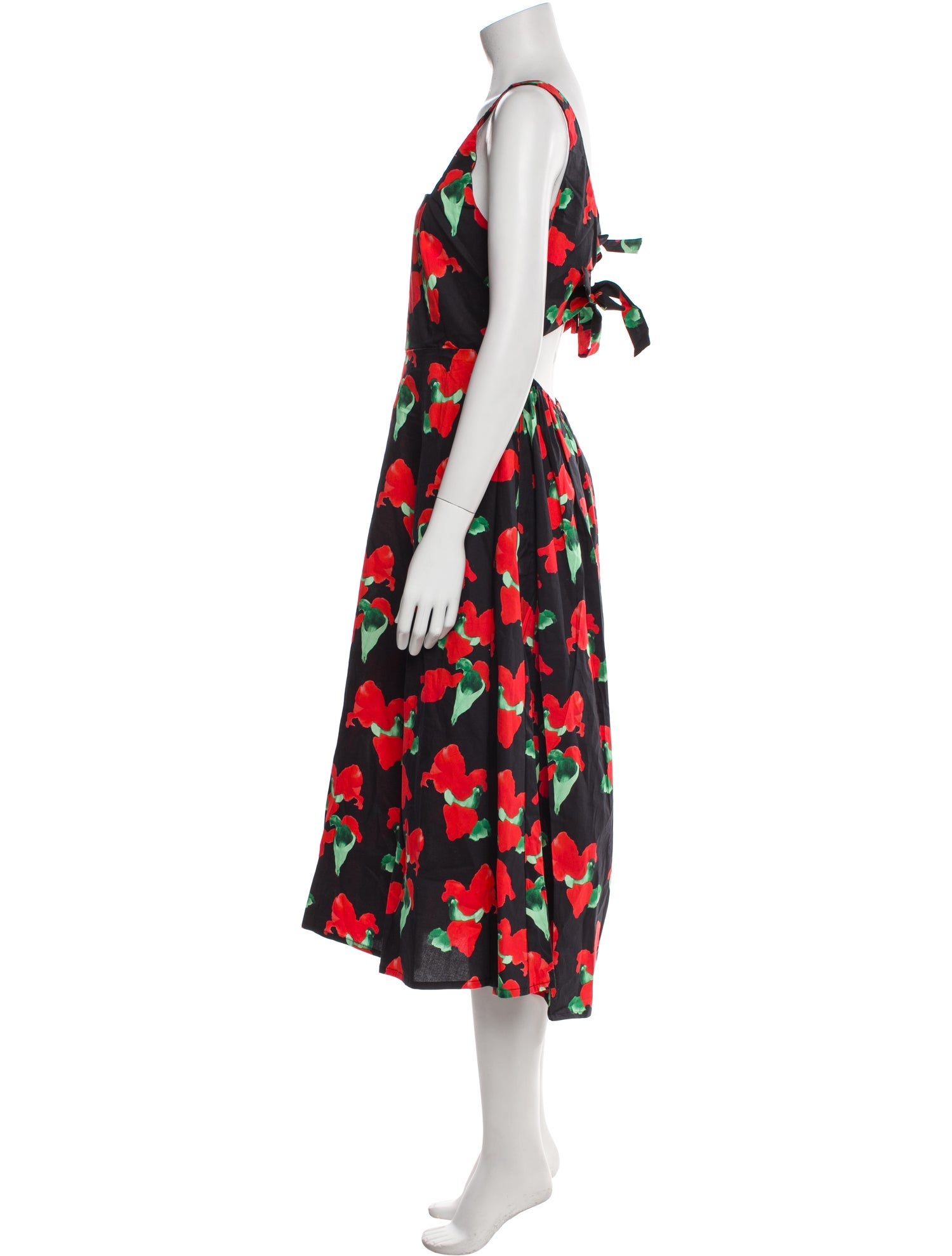 THE LULO PROJECT Floral Print Long Dress