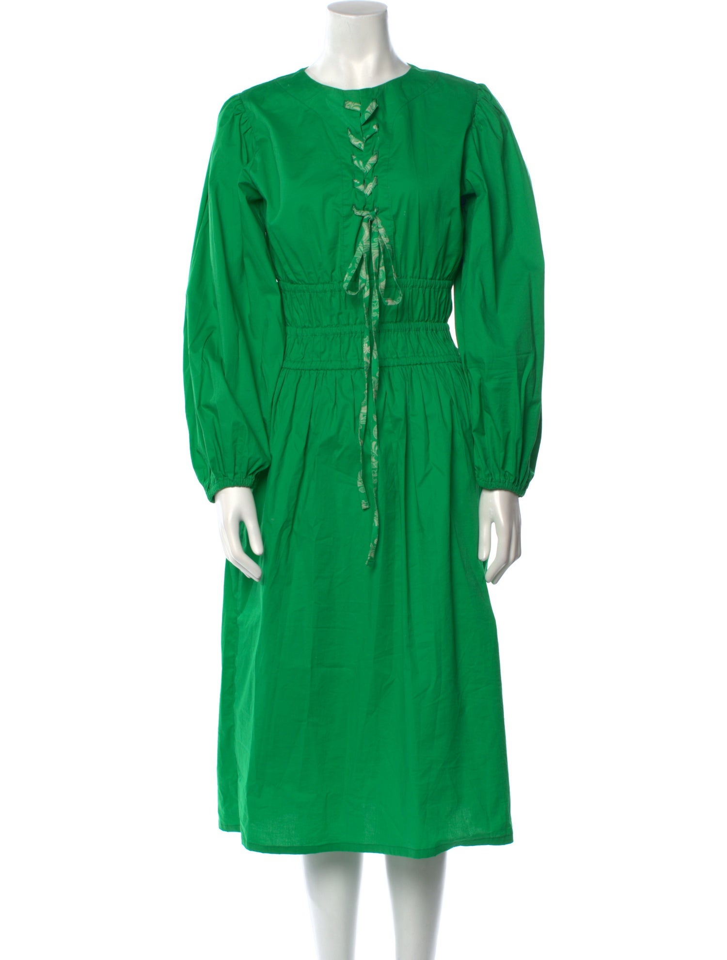 THE LULO PROJECT Crew Neck Midi Length Dress