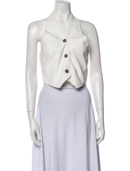 the femm V-Neck Sleeveless Crop Top