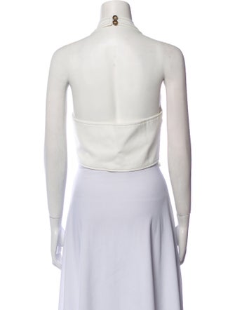 the femm V-Neck Sleeveless Crop Top