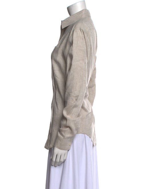 the femm Linen Long Sleeve Button-Up Top