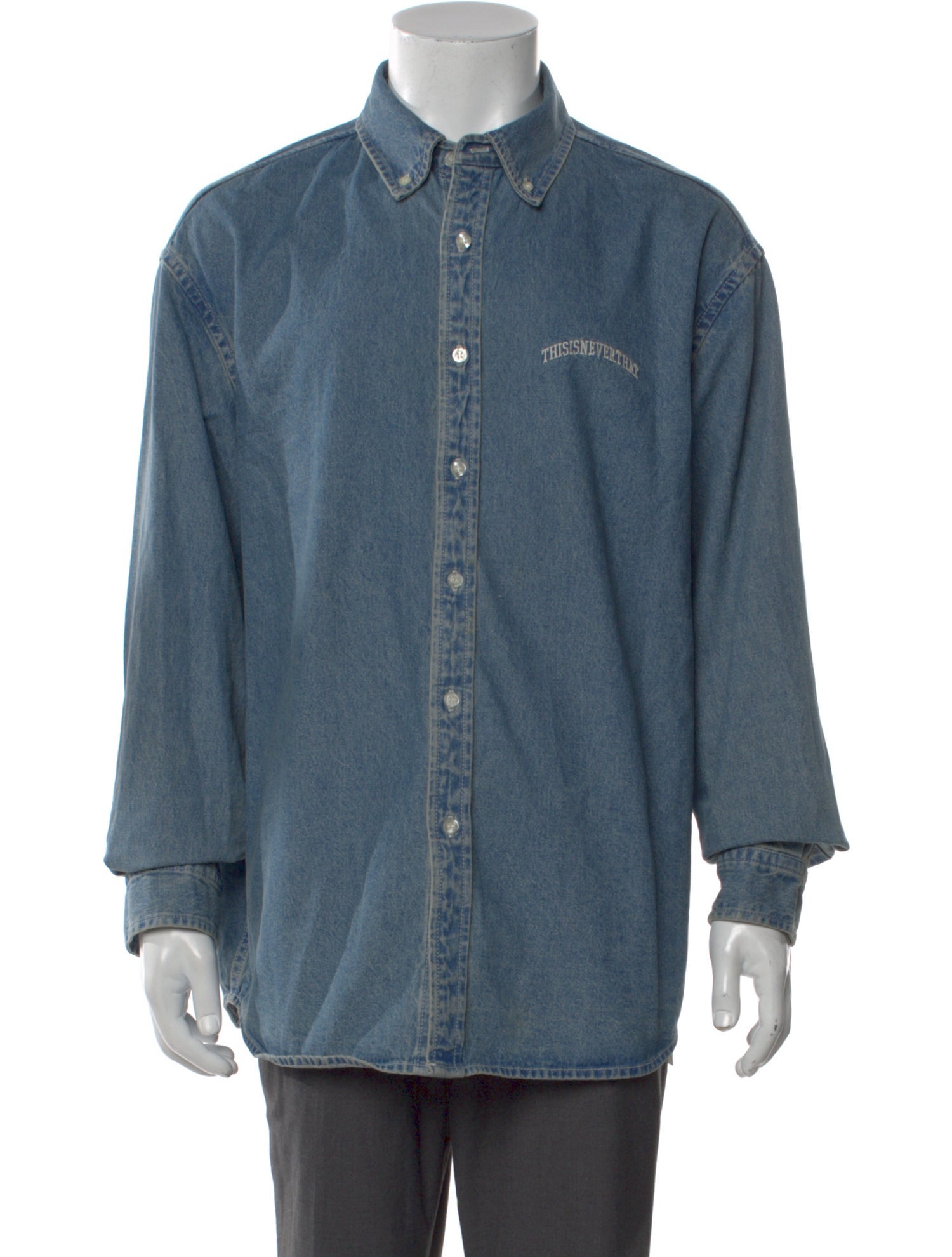 thisisneverthat Long Sleeve Denim Shirt