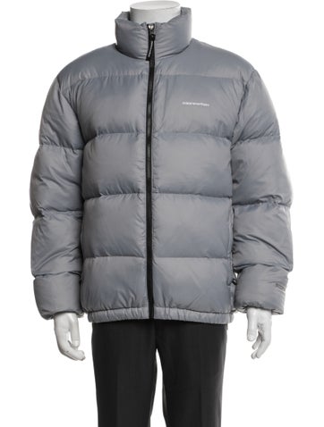 Pre-owned Thisisneverthat Puffer Coat In Grey