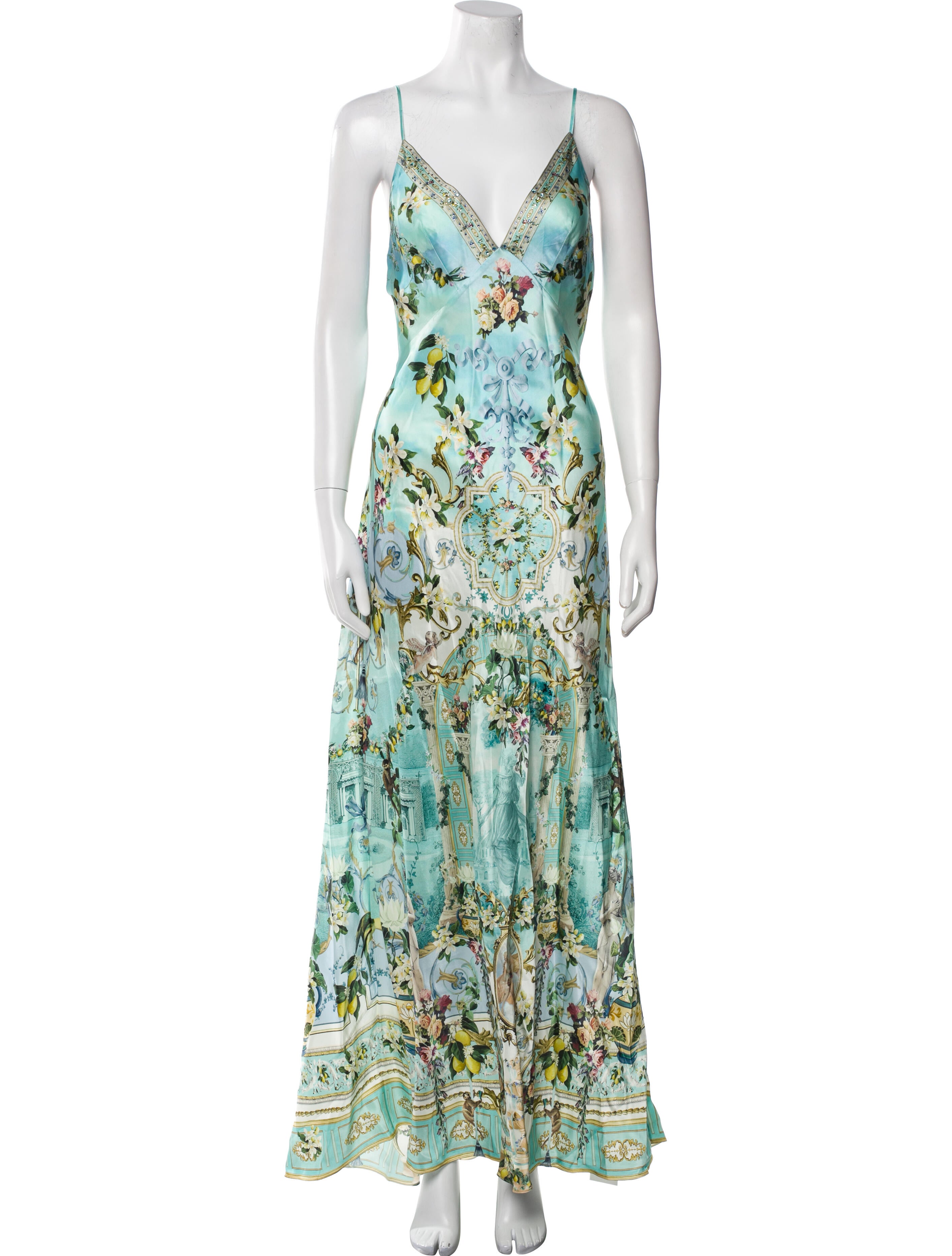 The White Lotus x Camilla Silk Long Dress w/ Tags