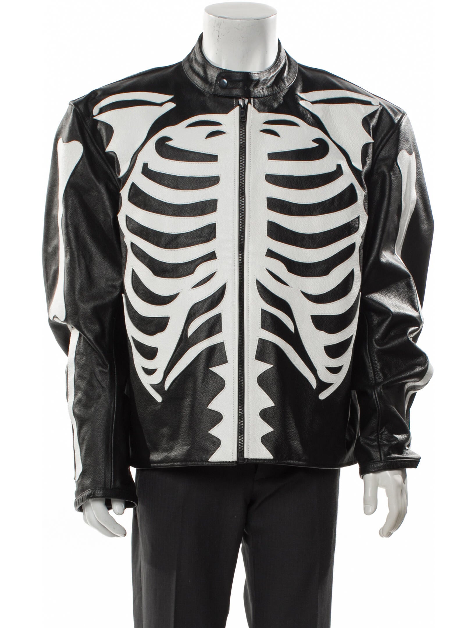 The Alley Chicago Leather Printed Jacket