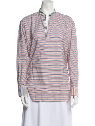 The Salting Striped V-Neck Sweatshirt