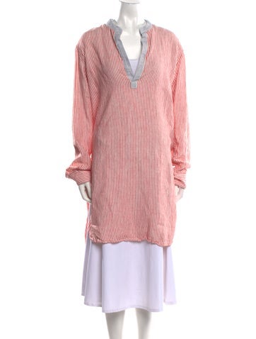 The Salting Tops Linen Striped Tunic XS