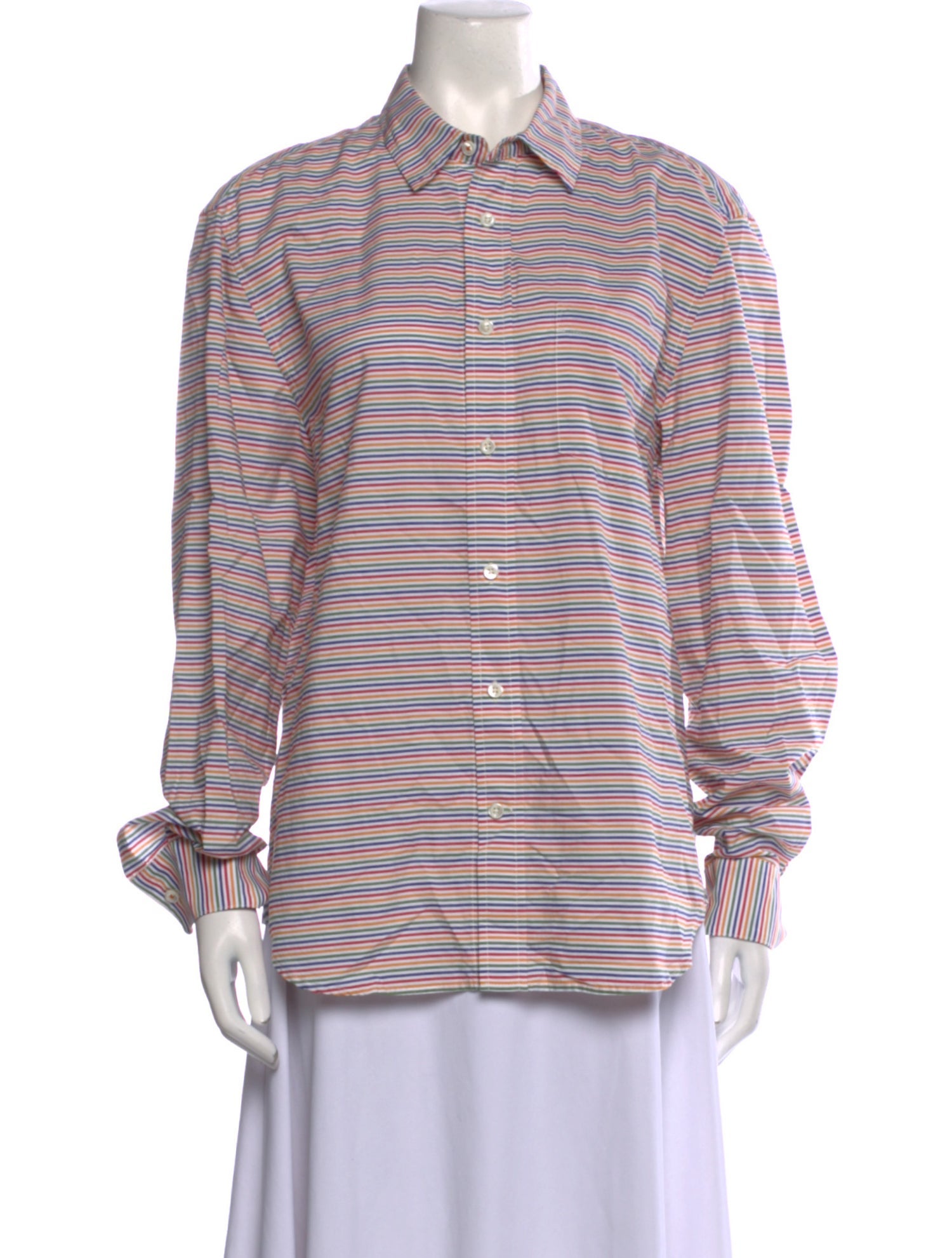 The Salting Striped Long Sleeve Button-Up Top