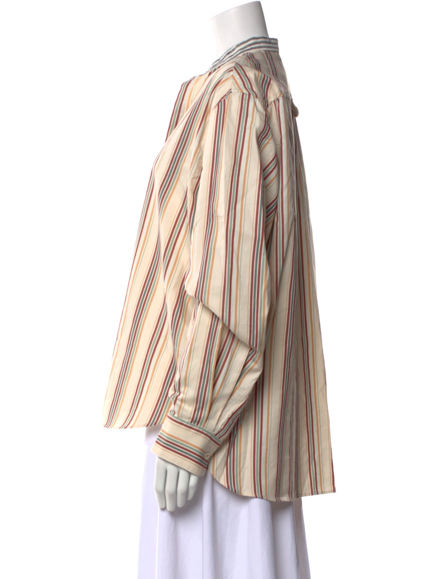 The Salting Striped V-Neck Blouse