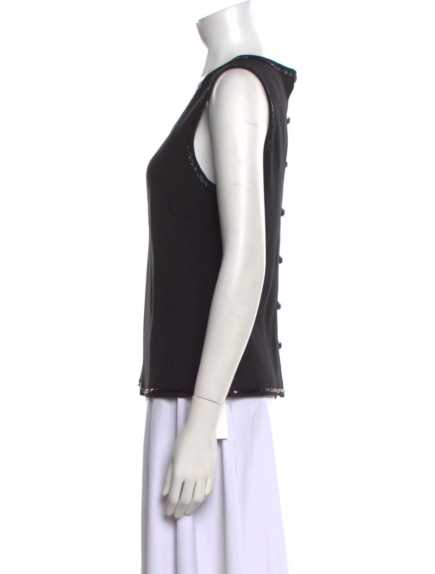 Wathne Silk Scoop Neck Top