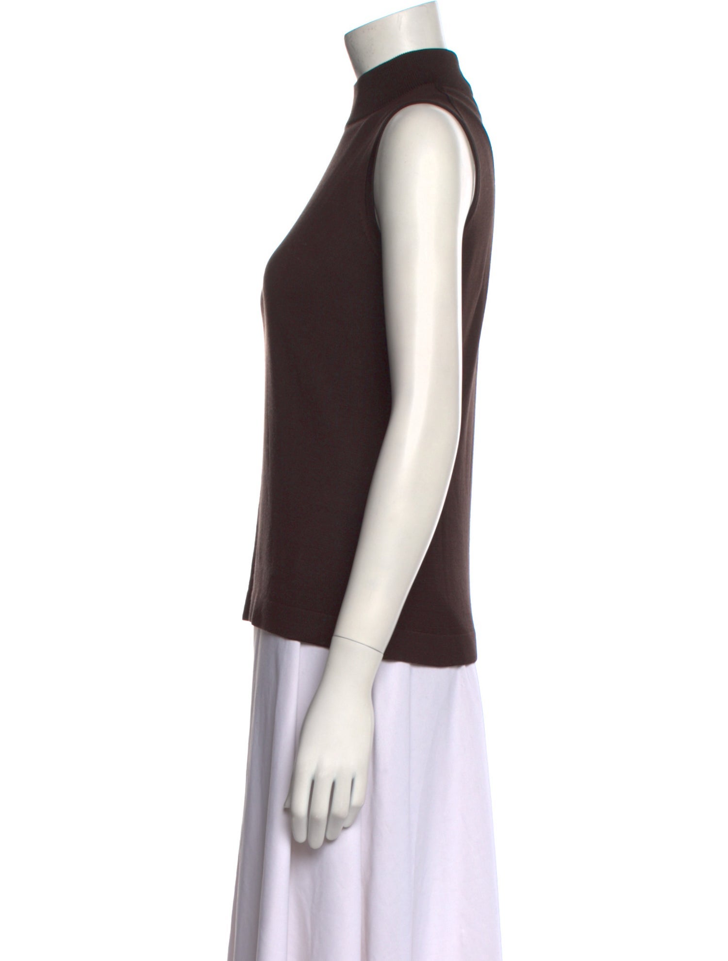 Wathne Silk Turtleneck Top