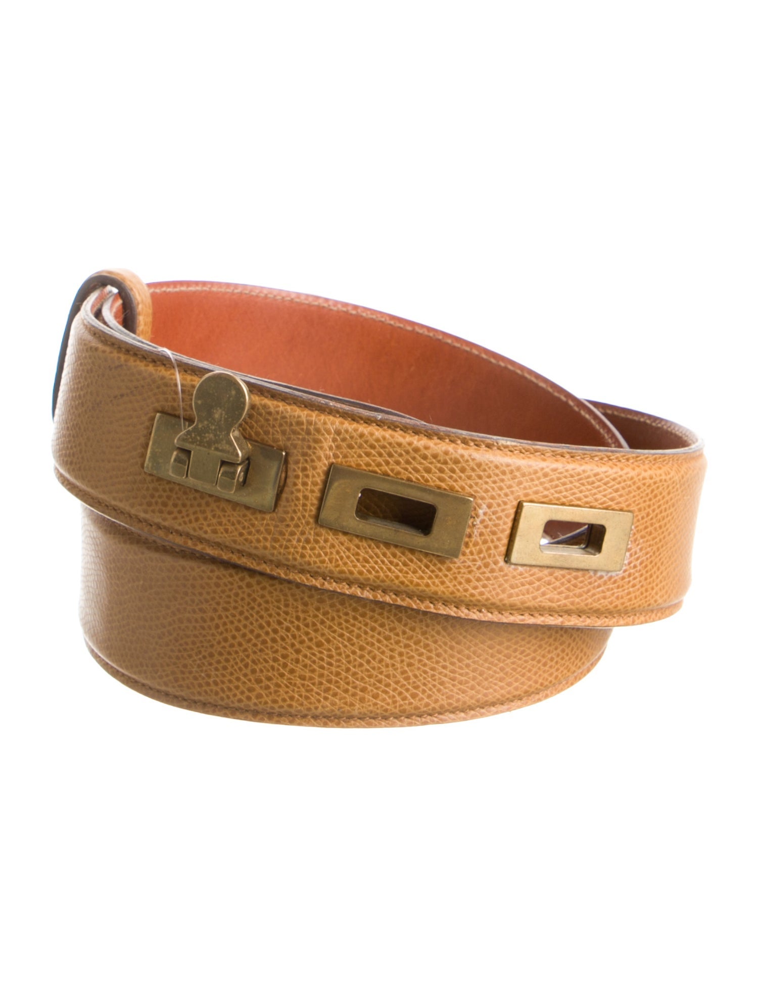 Wathne Embossed Leather Belt