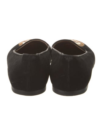 Wathne Suede Graphic Print Ballet Flats