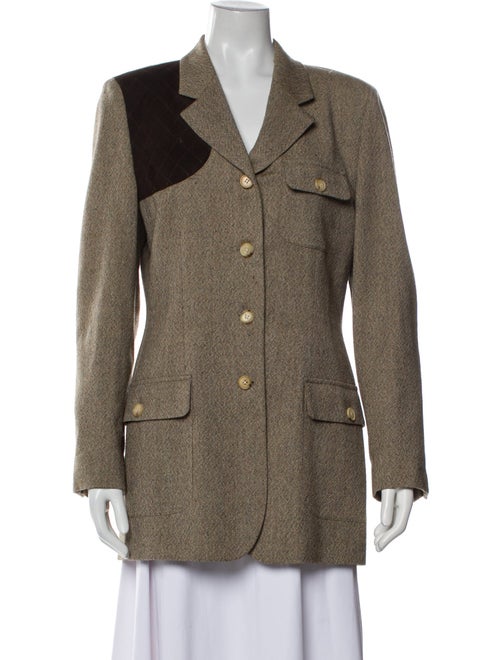 Wathne Wool Tweed Pattern Blazer