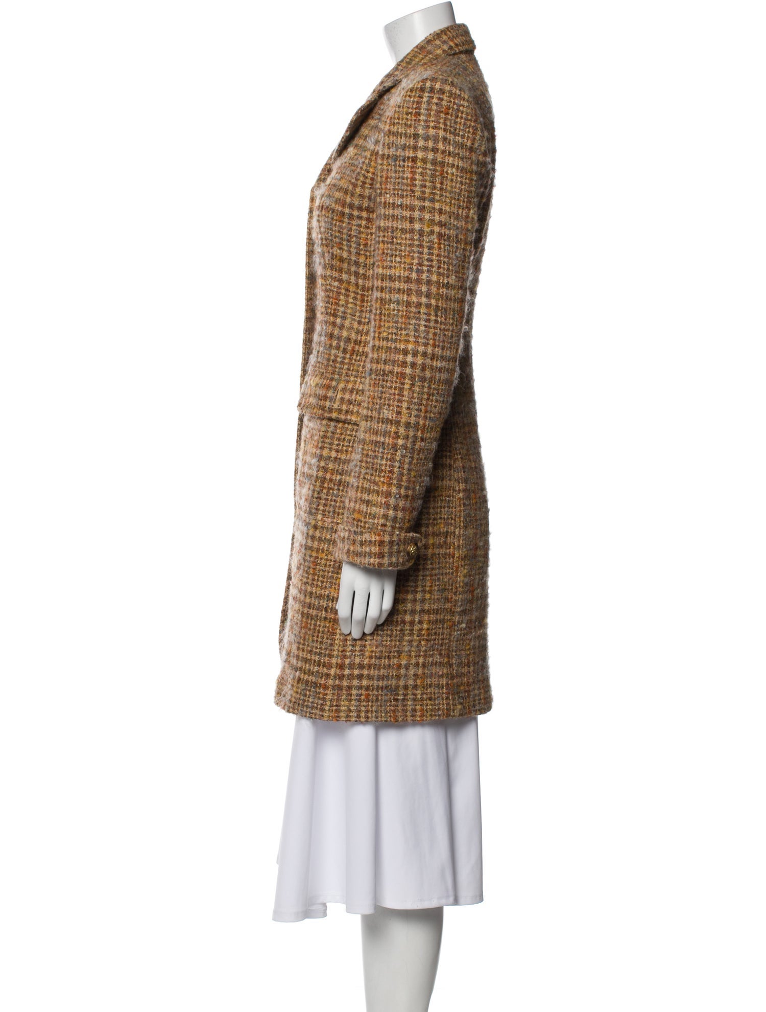 Wathne Wool Plaid Print Blazer